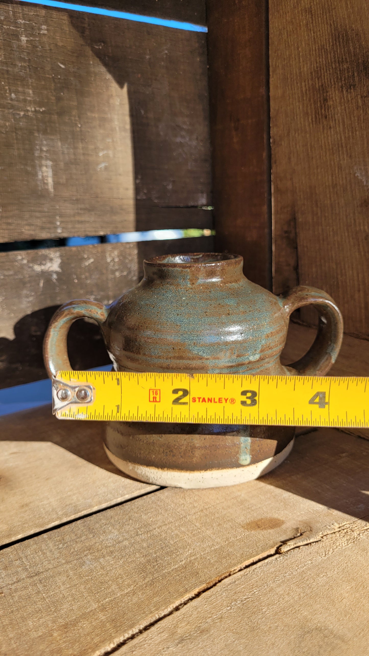 Rustic Green Vase