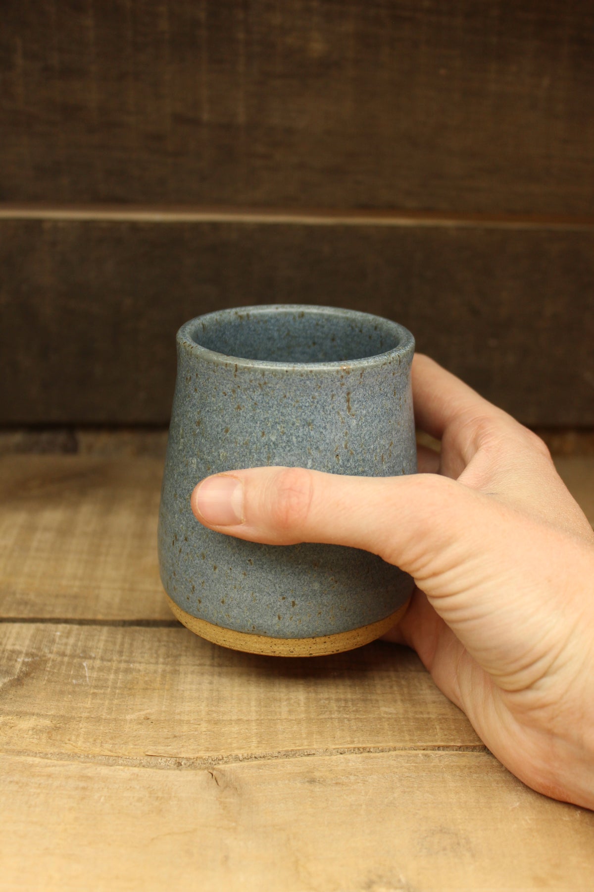 Small Satin Blue Cup 9oz
