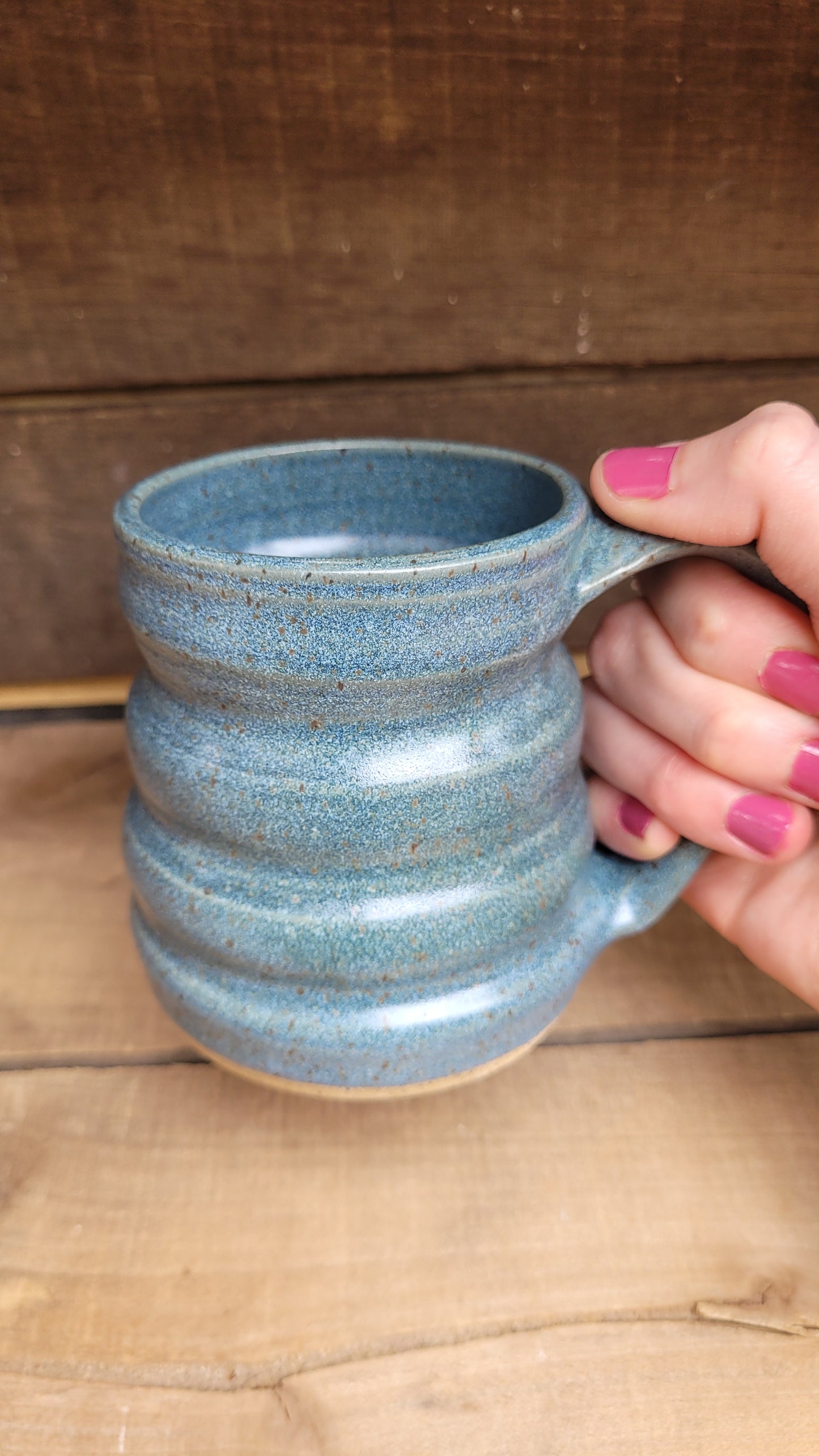 Denim Bubble Mug 14oz