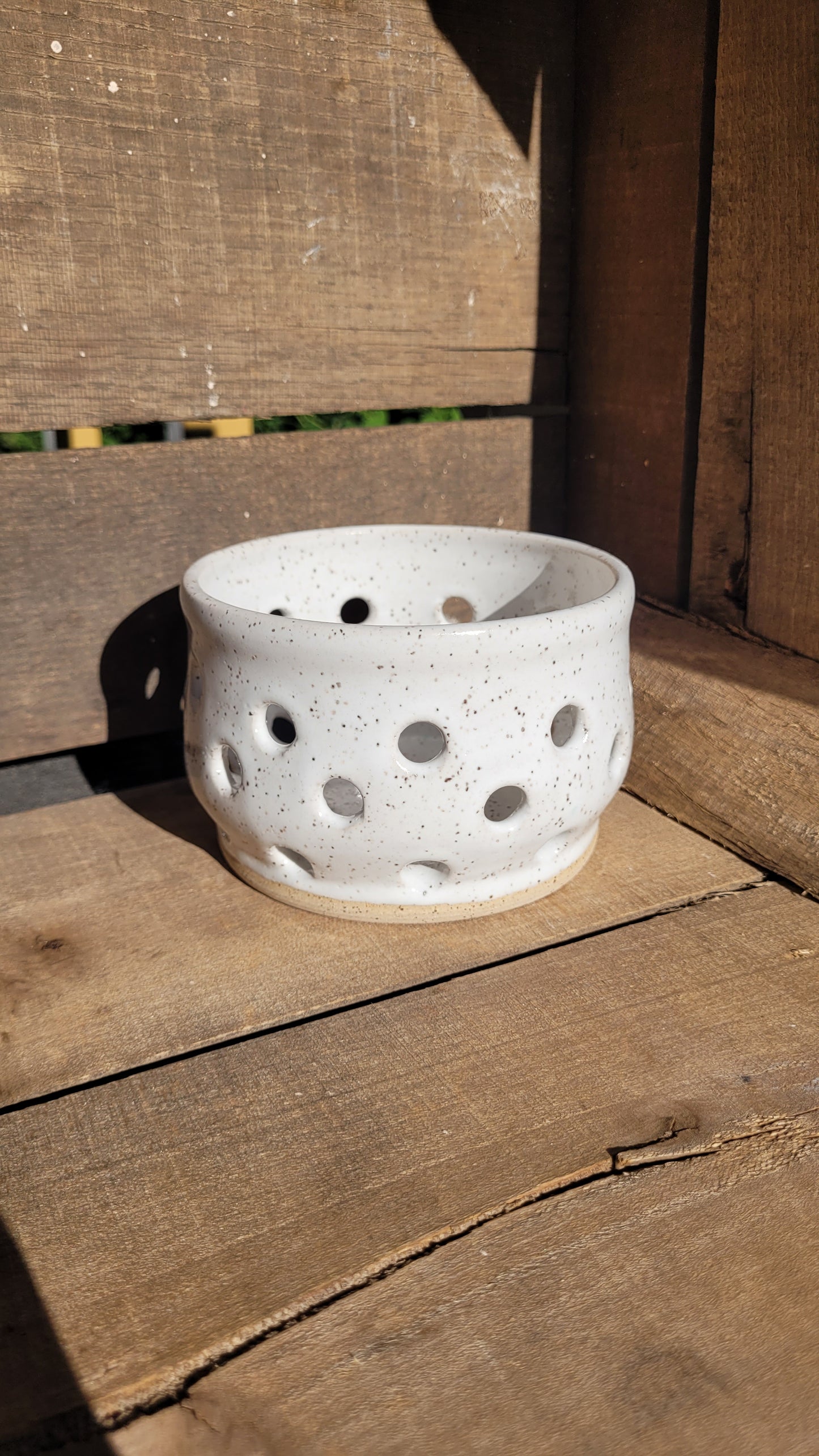 White Speckled Berry Bowl
