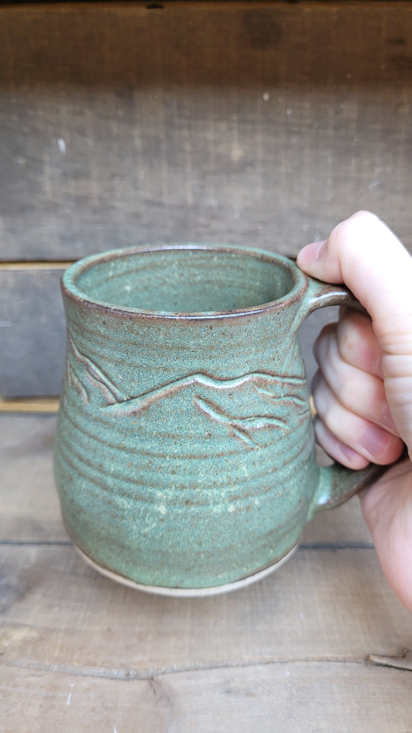 Mountain Thrown Matcha Mountain Mug 13oz