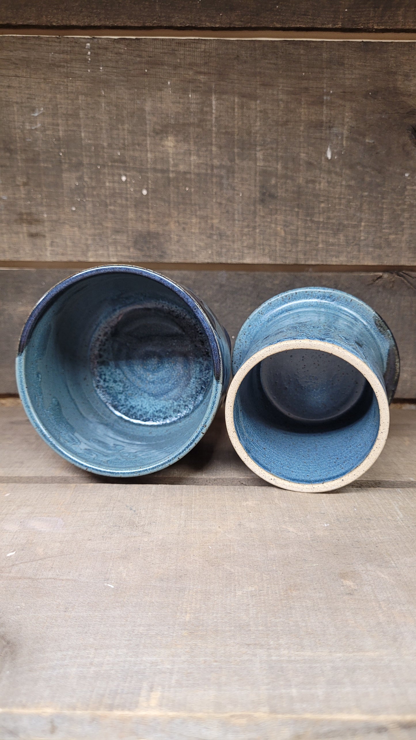 Blue Drip Butter bell - slight imperfections
