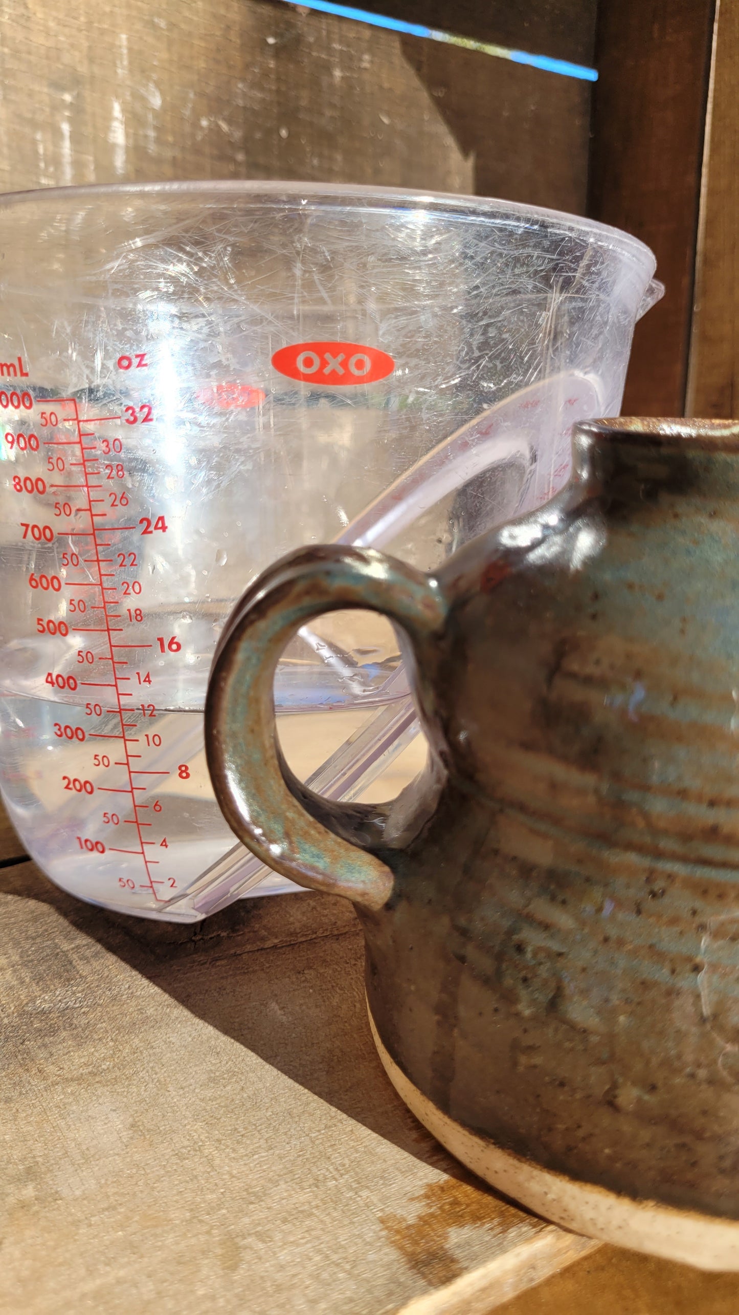 Rustic Green Vase