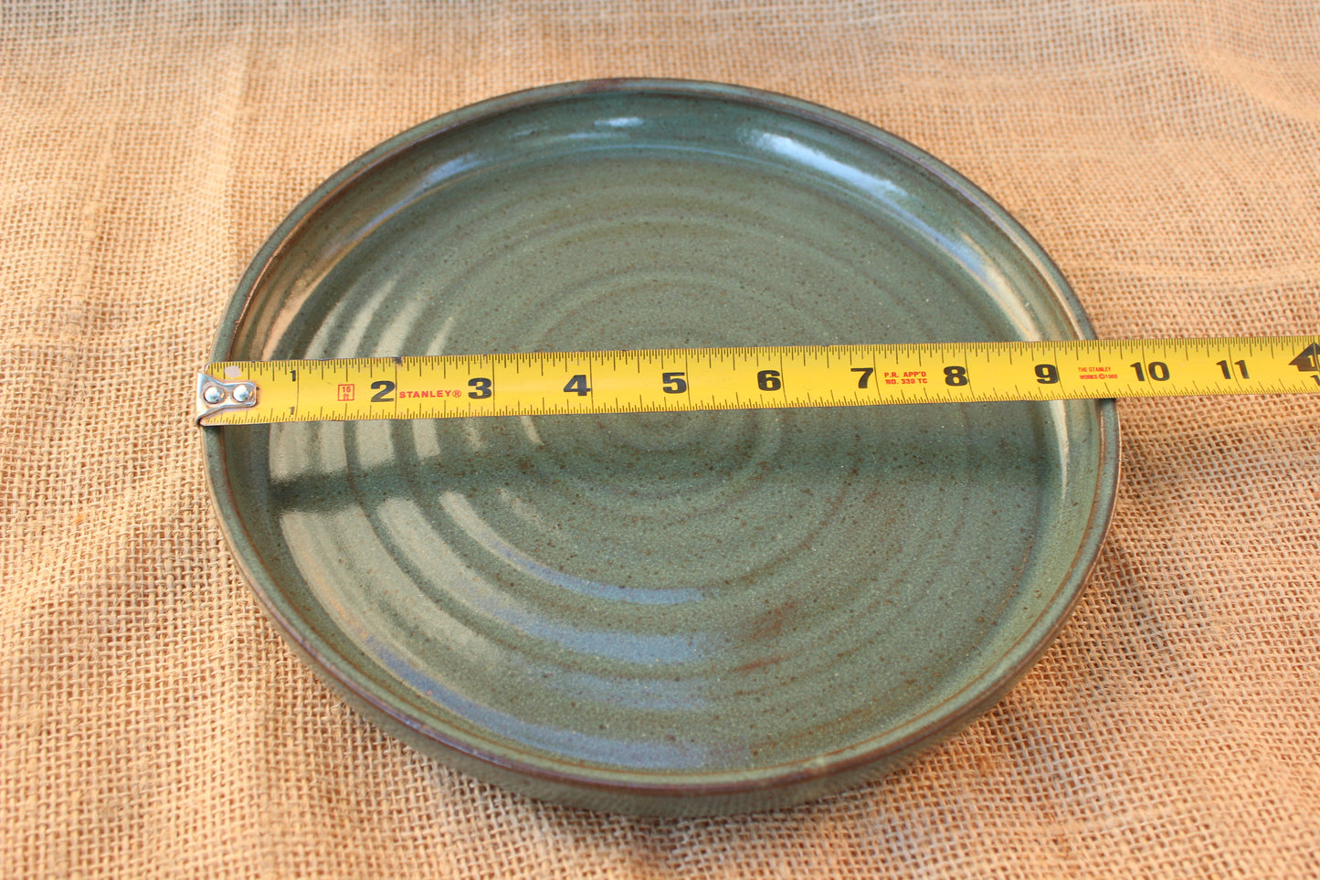 Matcha Swirl Dinner Plate 9.5"