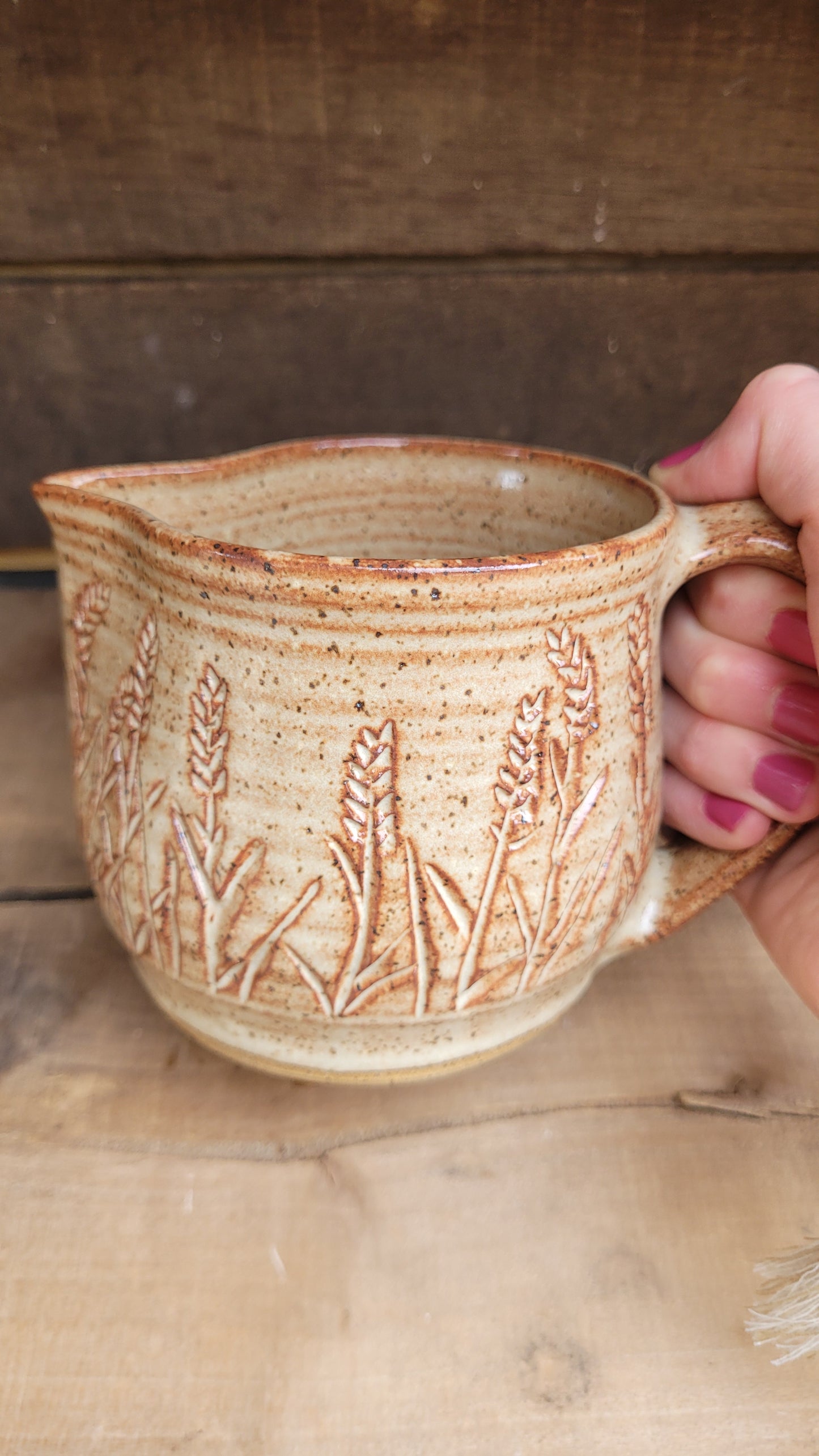 Mountain Thrown Chai Wheat Pitcher 16oz