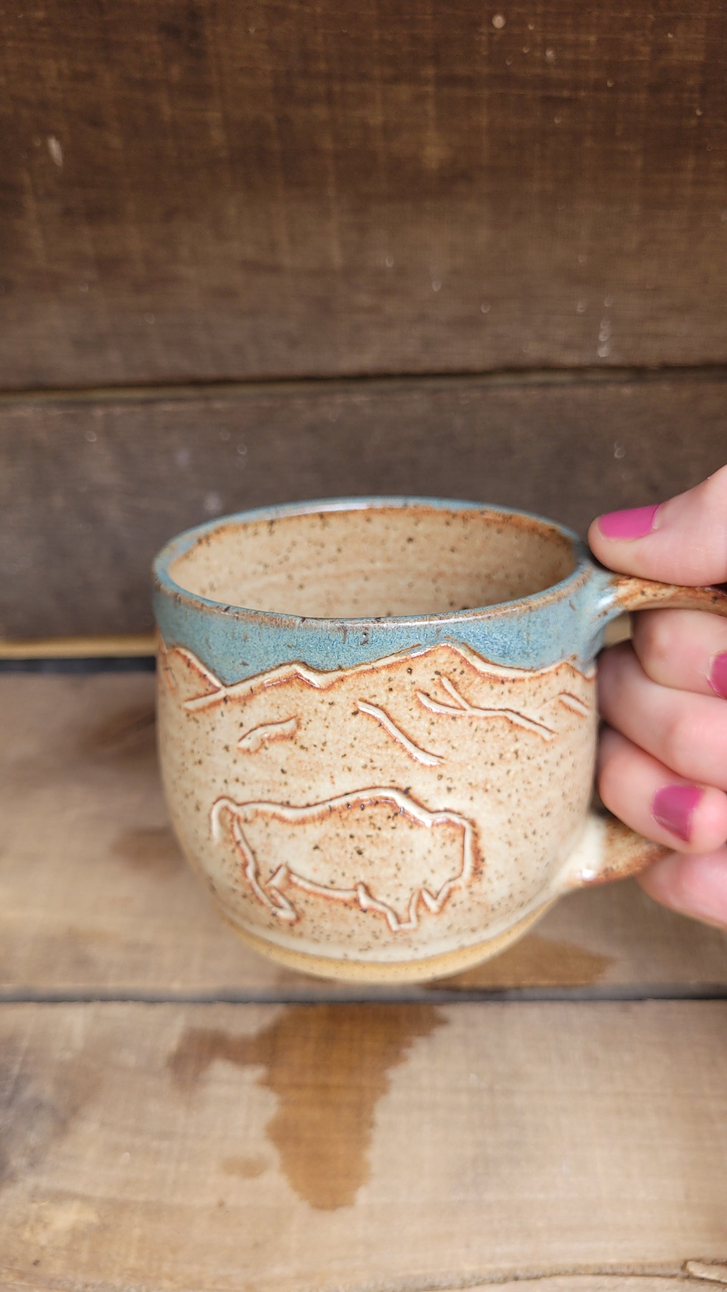 Mountain Thrown Chai Sky Buffalo Mountain Mug 11oz *2nd quality