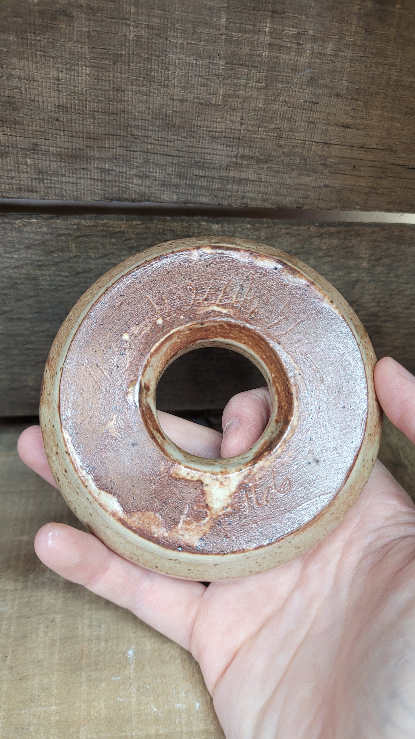 Wheelthrown Hollow Bagel