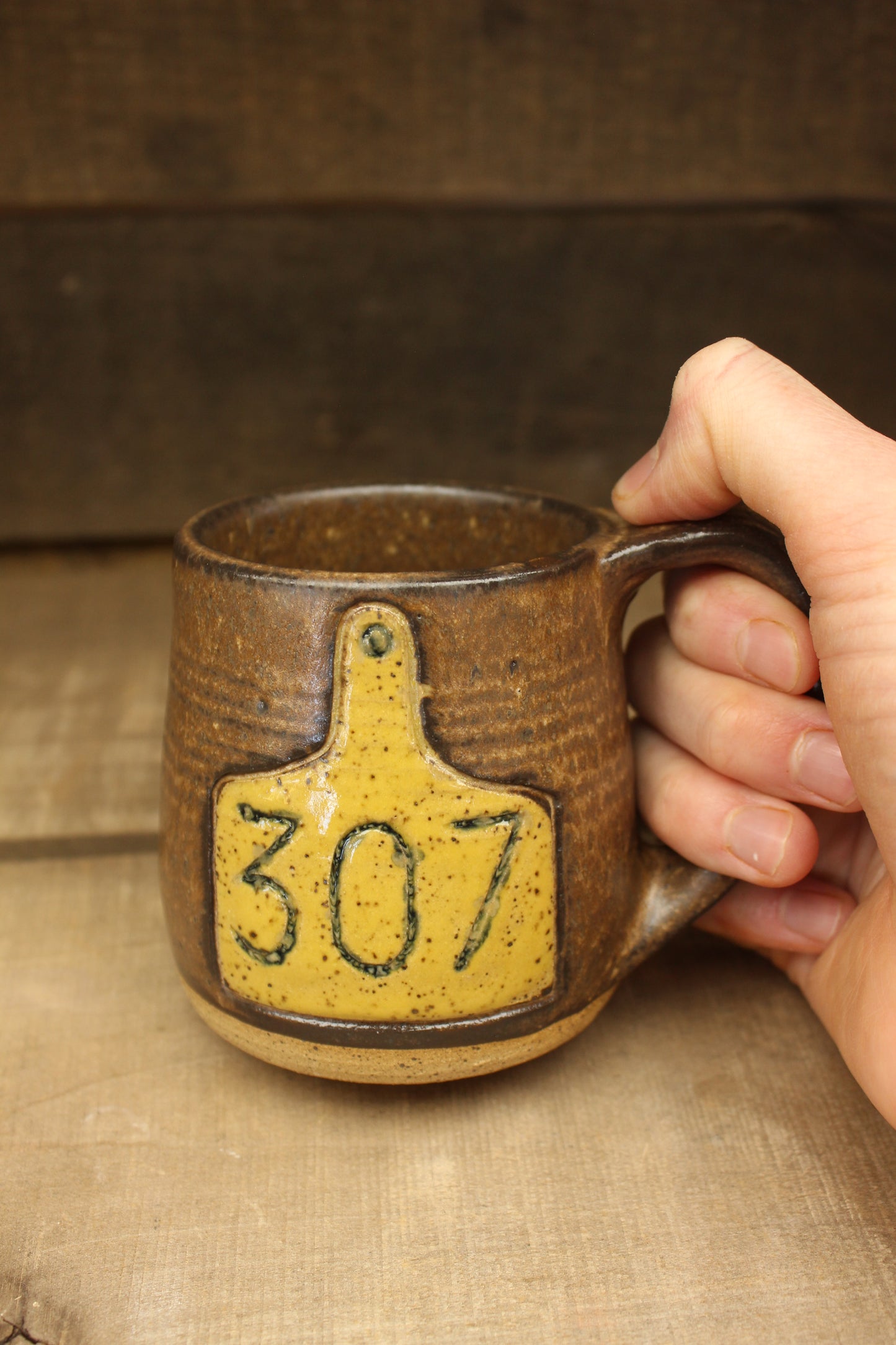 307 Ear Tag Mini Mug 9oz