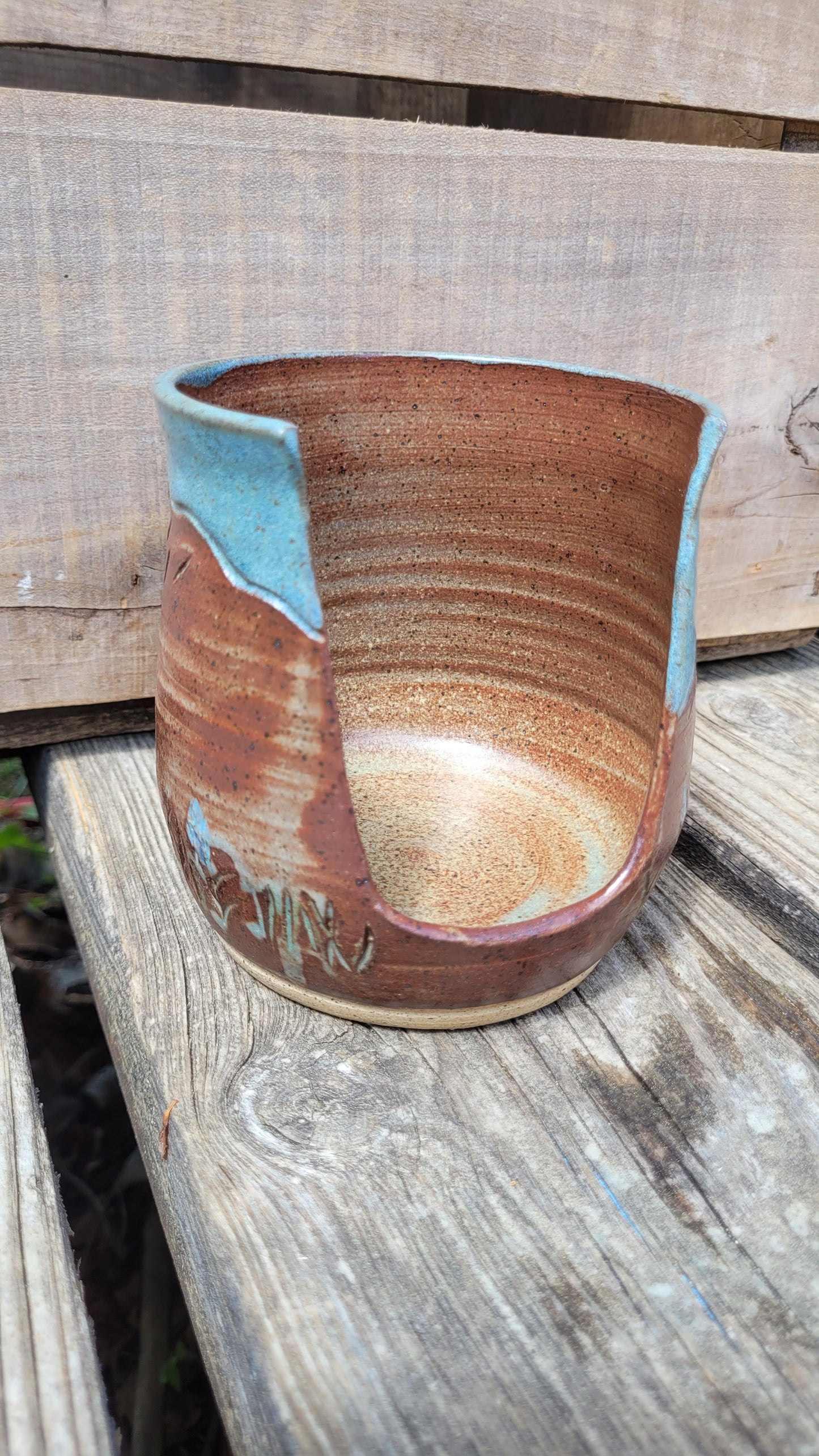 Rustic Mountain Lupine Upright Spoonrest