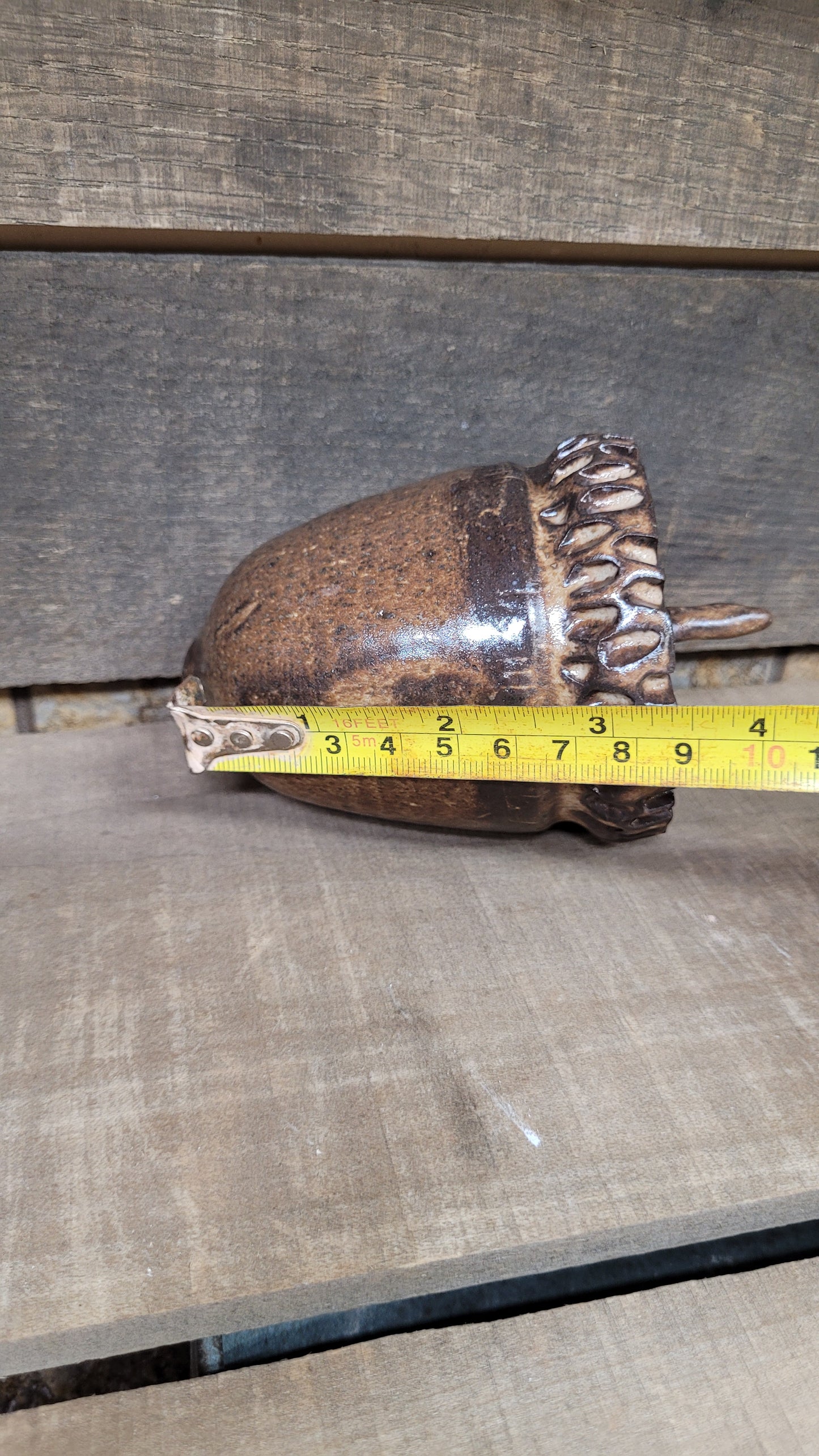 Cacao Wheelthrown Hollow Acorn 25-824