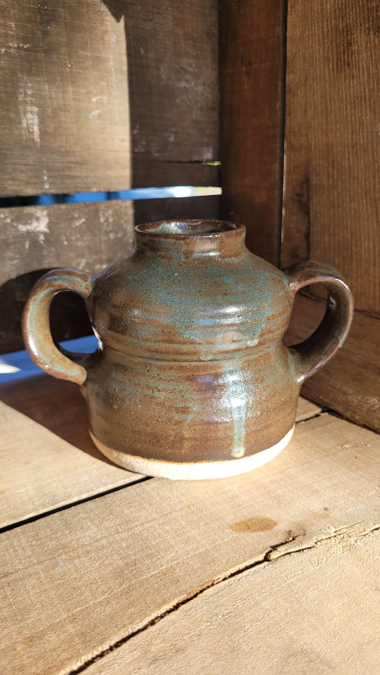 Rustic Green Vase