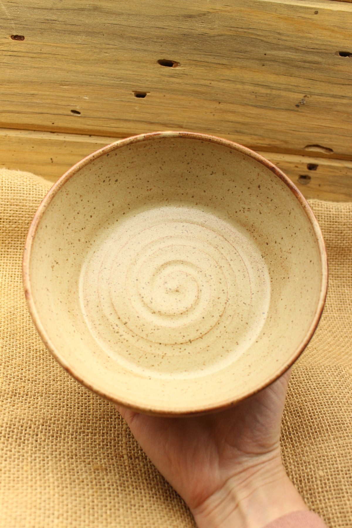 Shallow Chai Swirl Bowl