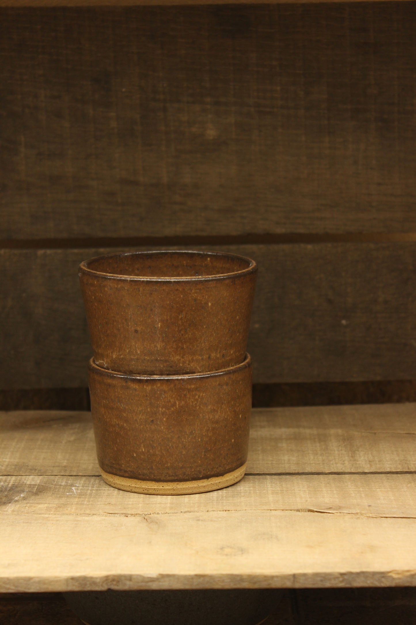 Set of 2 Cacao Wheelthrown Ramekins