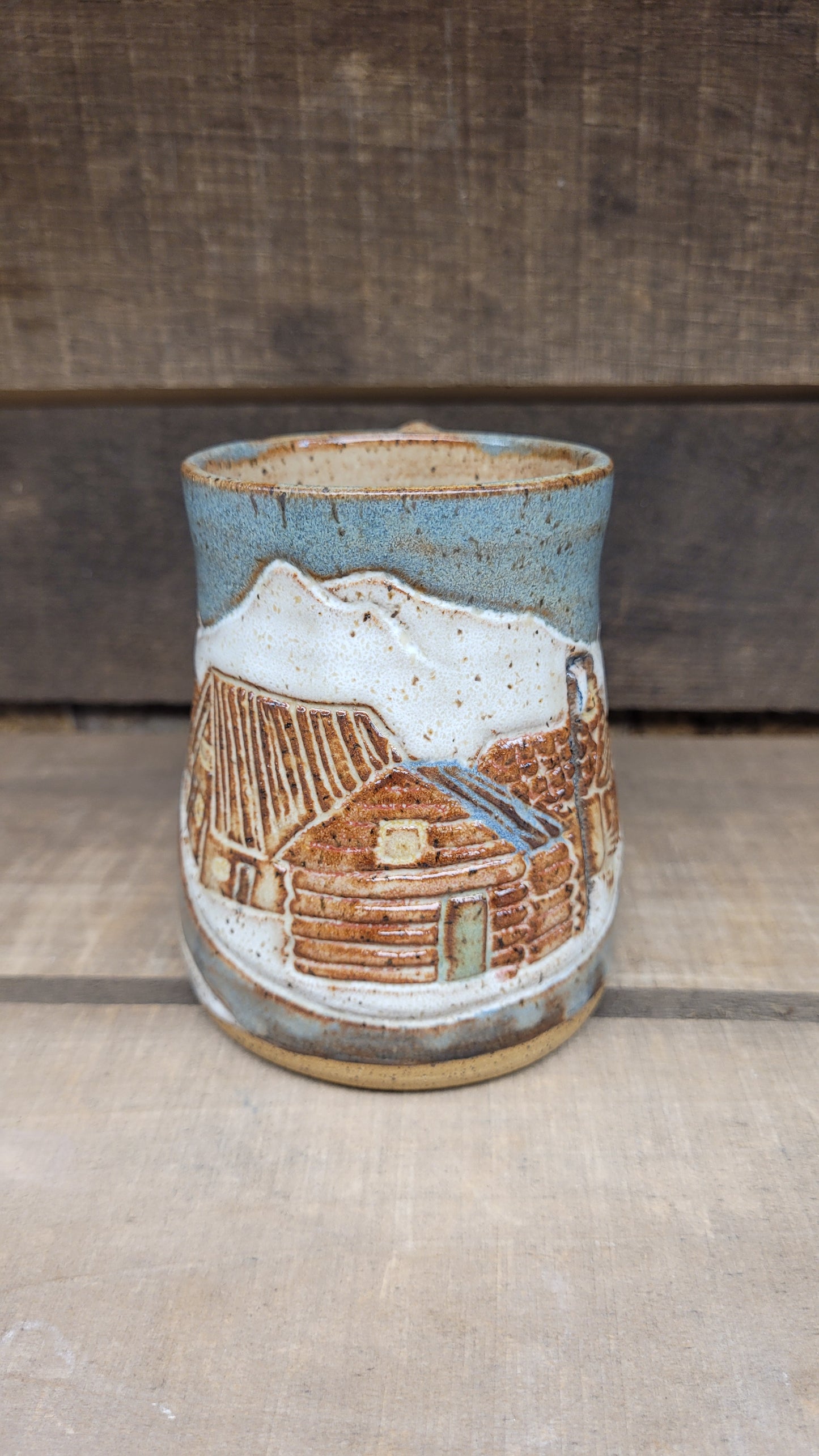 Snowy Mountain Village Mug 11oz