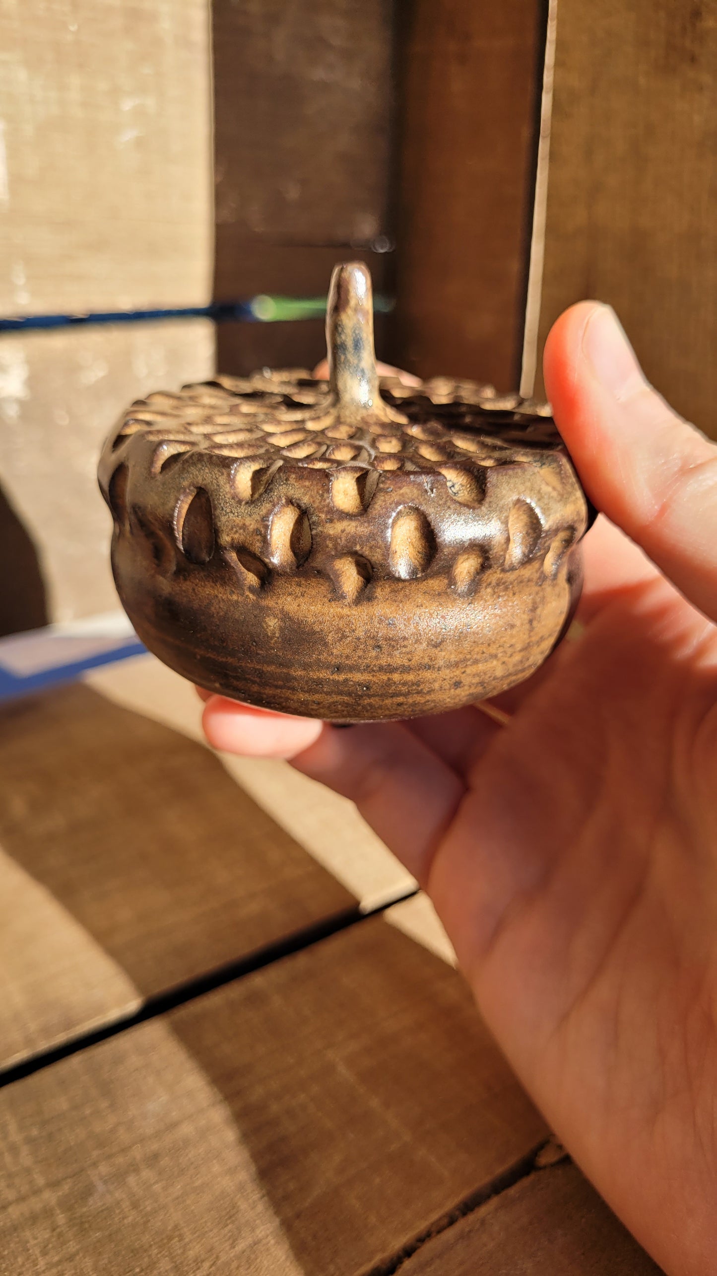Wheelthrown Hollow Acorn 25-677