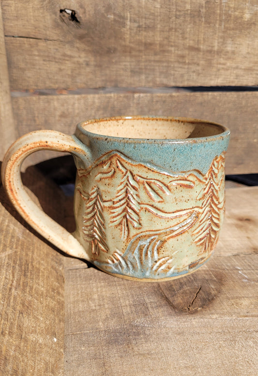 Mountain Waterfall Mug 16oz