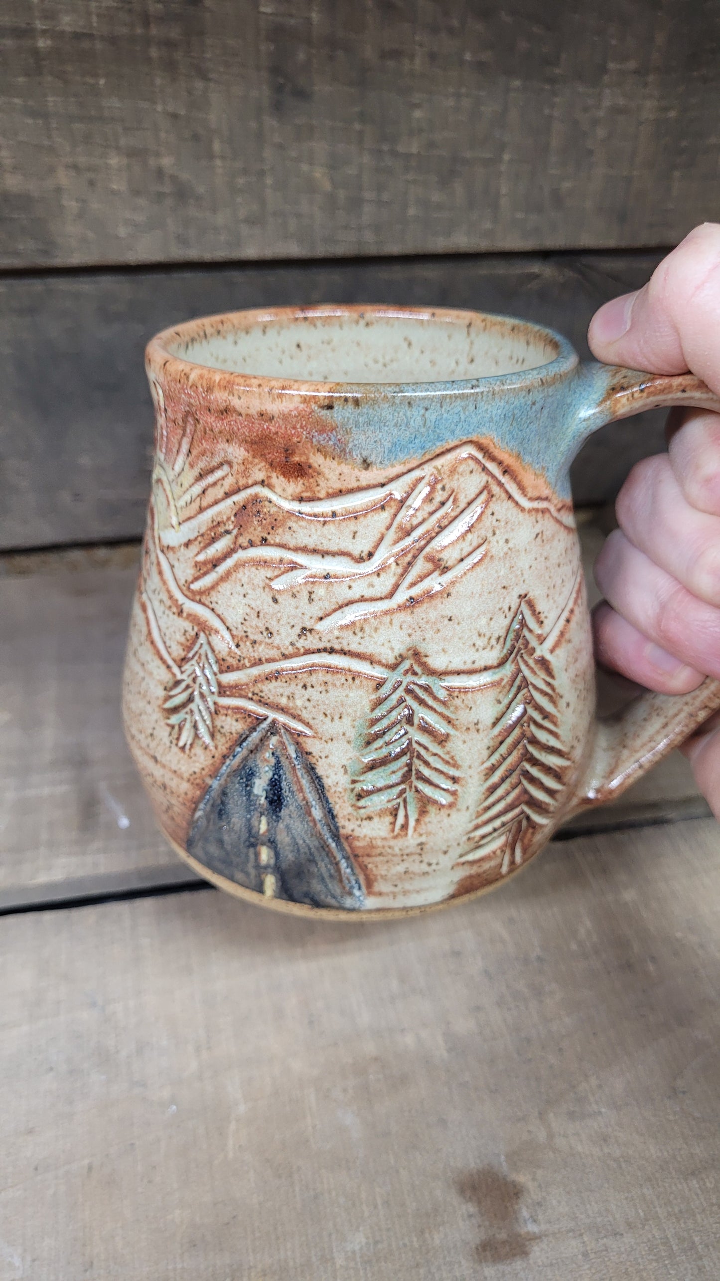 Road with Mountain Sunset - Chai 15oz