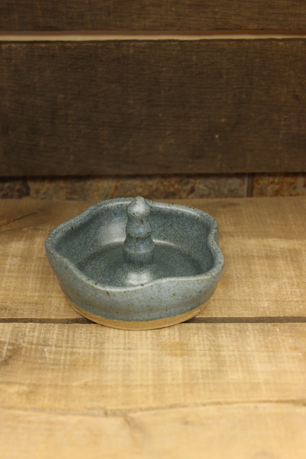 Satin Blue Ring Dish