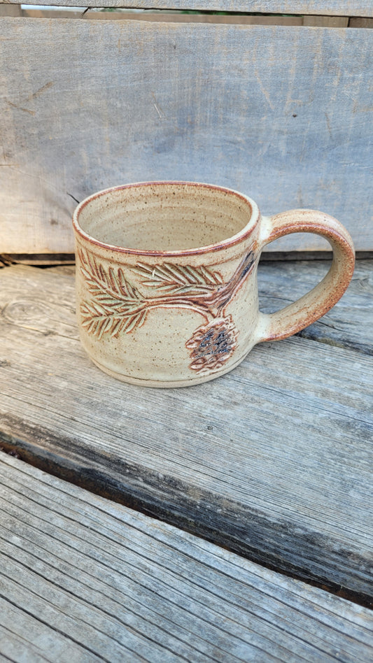 Pine Bough Mug #3 16oz