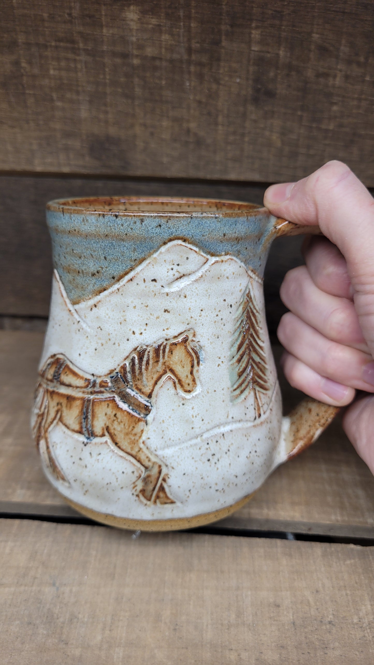 One Horse Open Sleigh Mug #5 18oz