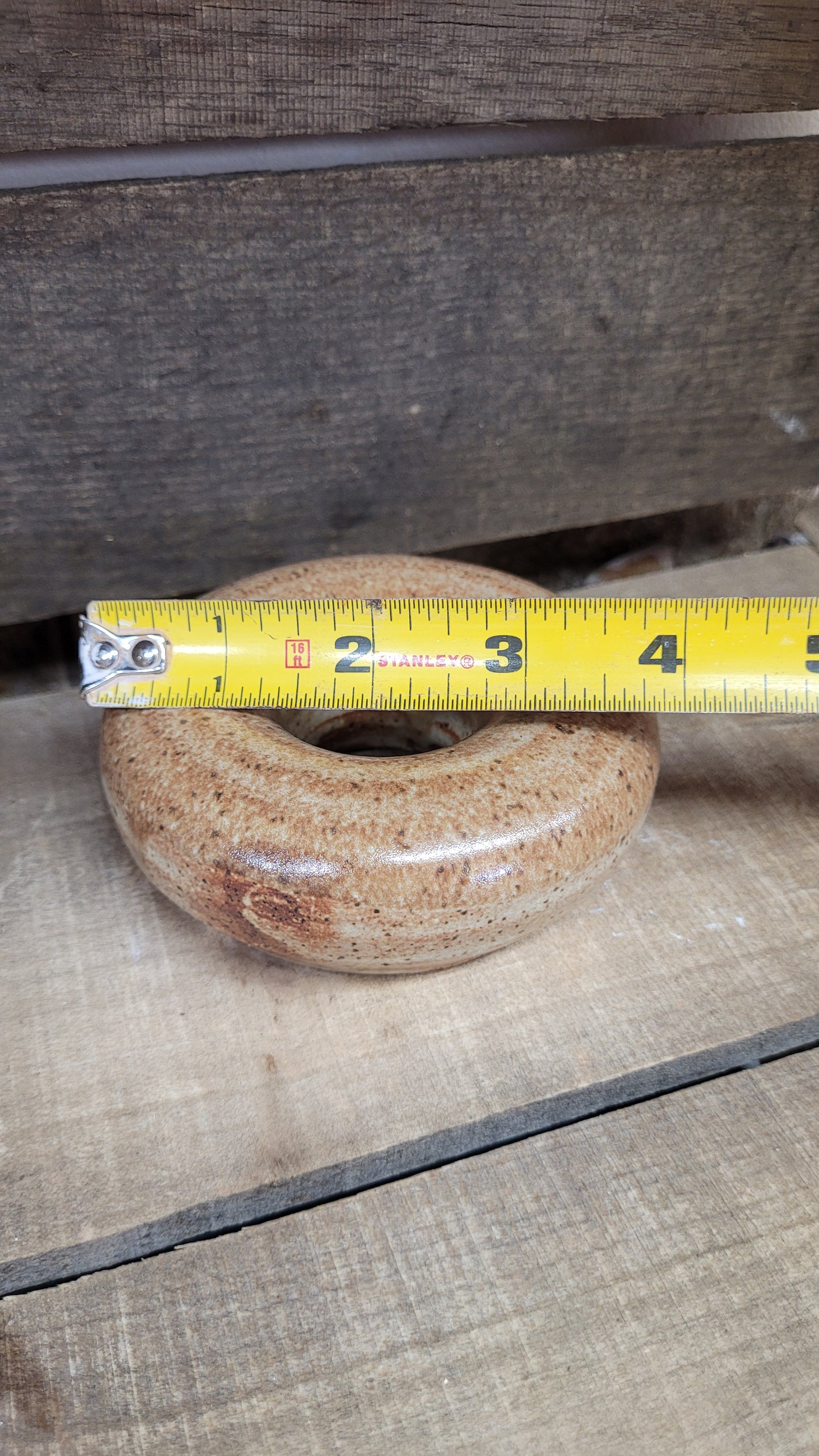 Wheelthrown Hollow Bagel