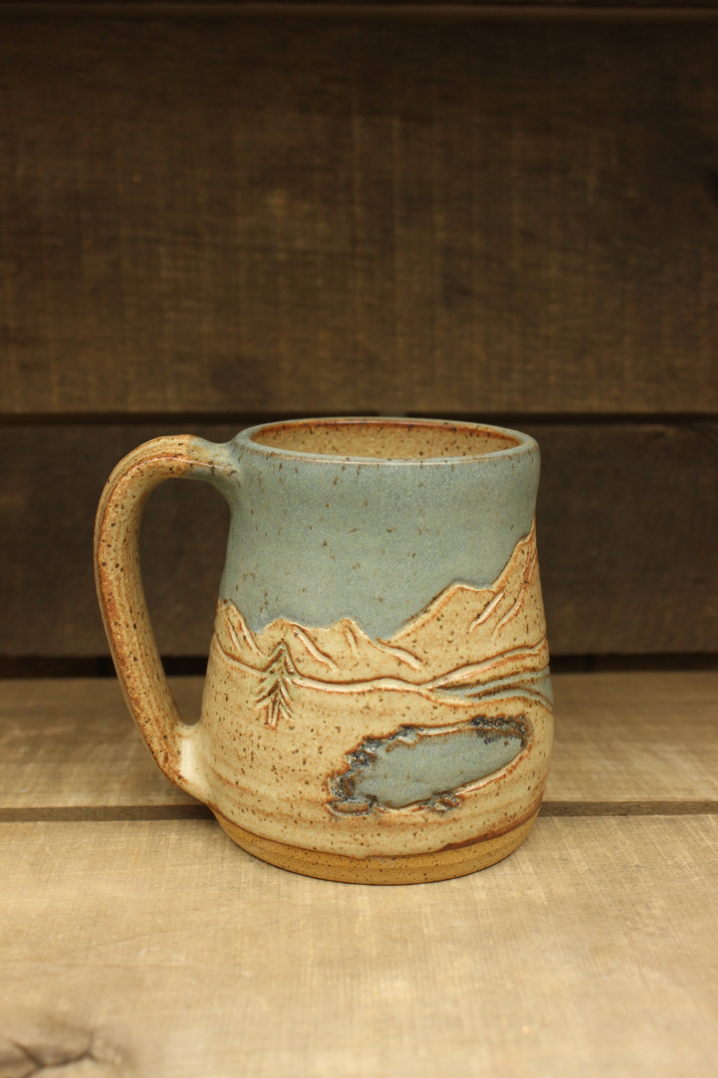 Hot Springs and Camping Mountain Mug 15oz