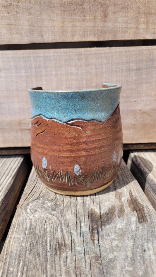 Rustic Mountain Lupine Upright Spoonrest