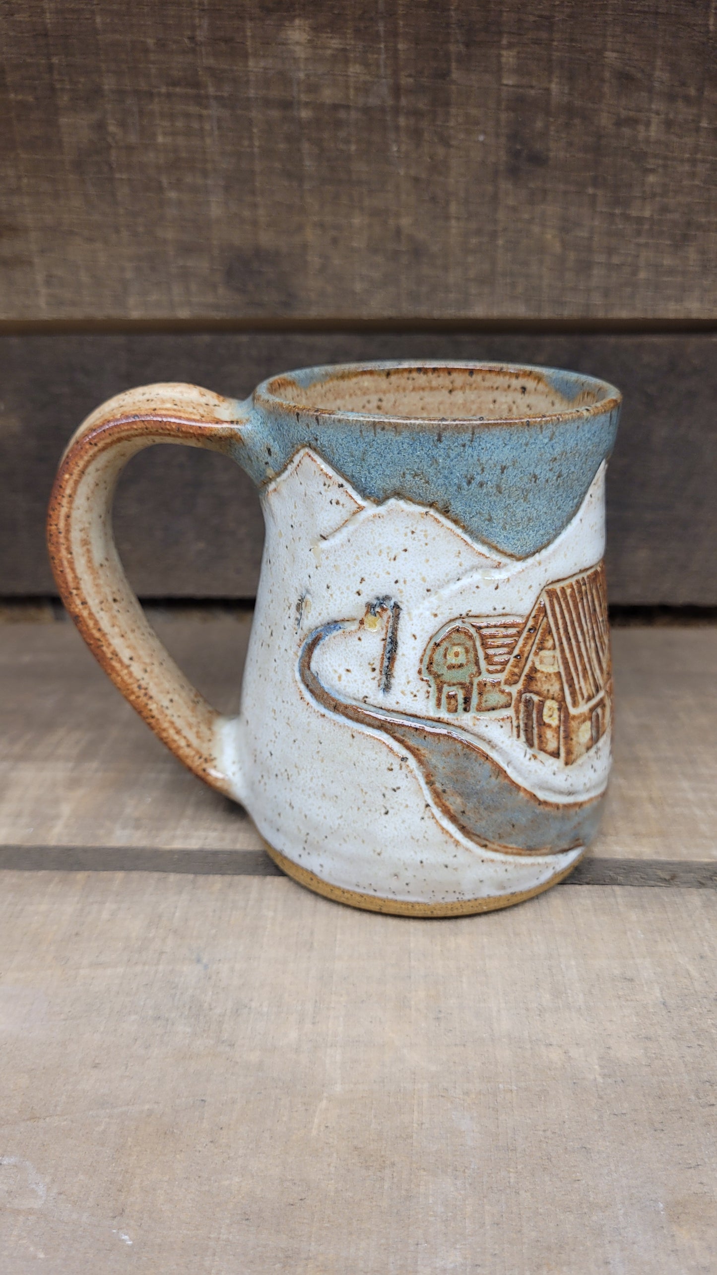 Snowy Mountain Village Mug 11oz