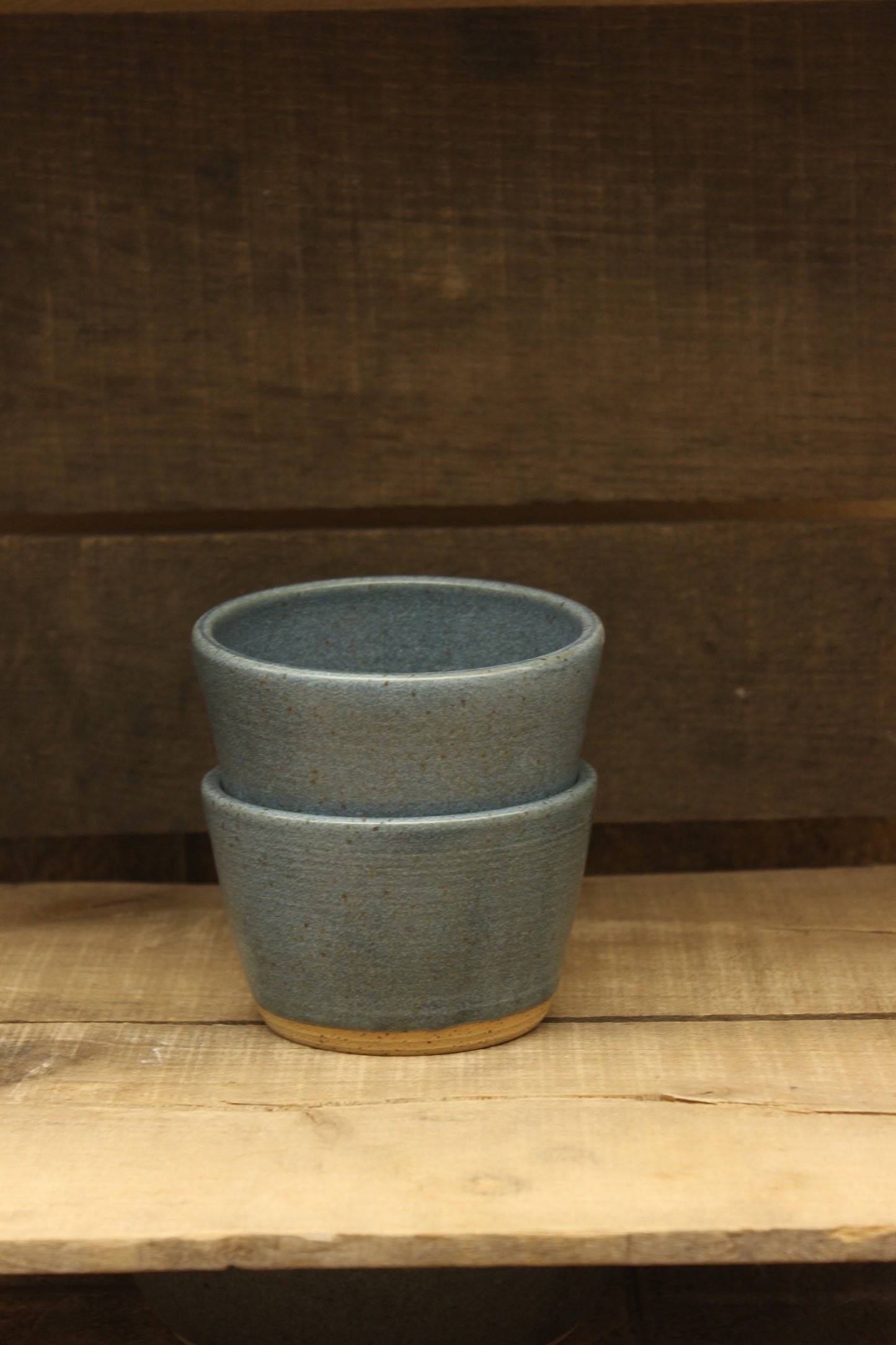 Set of 2 Satin Oribe Wheelthrown Ramekins