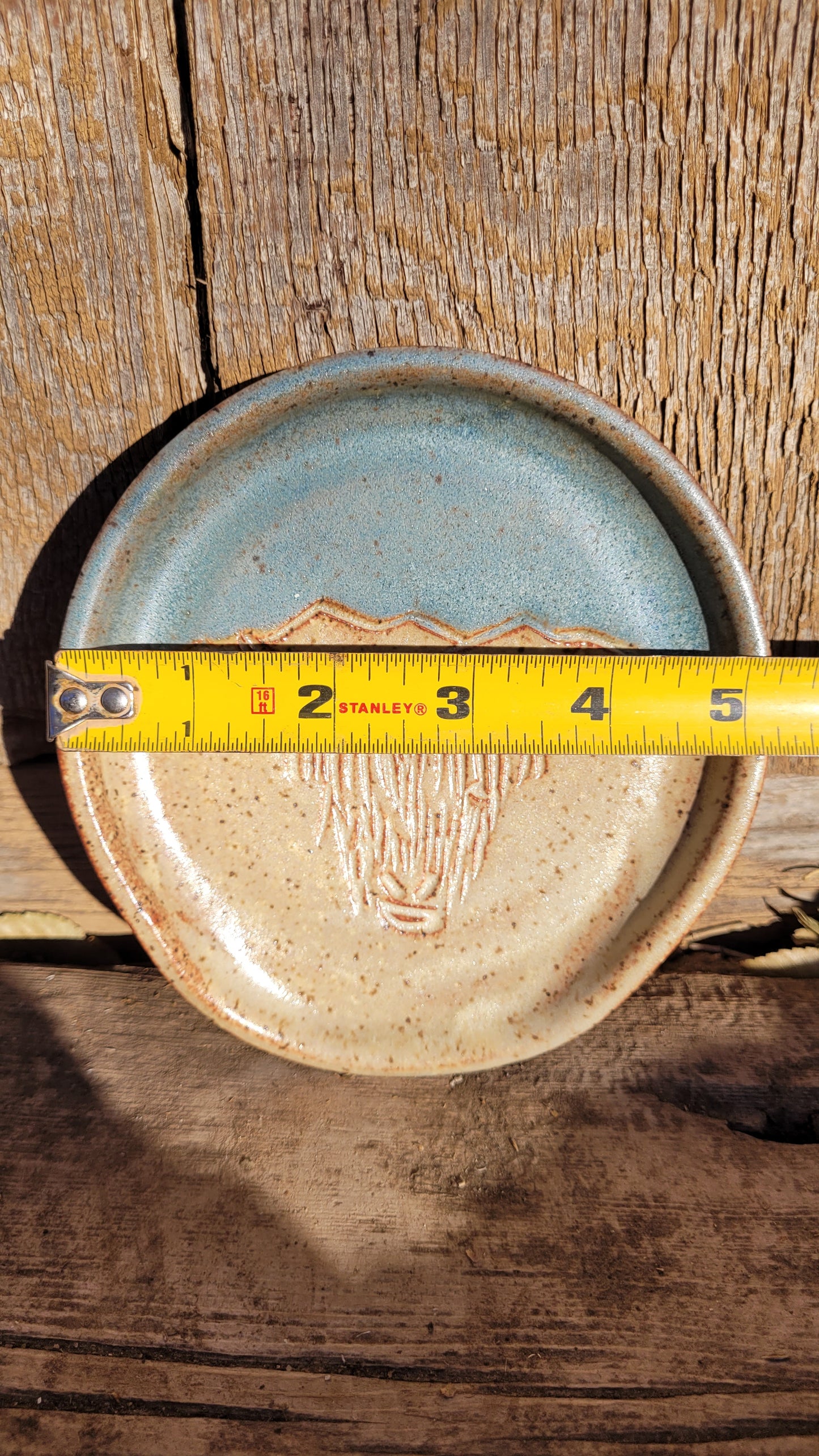 Handcarved Highlander Mountain Wheelthrown Spoonrest