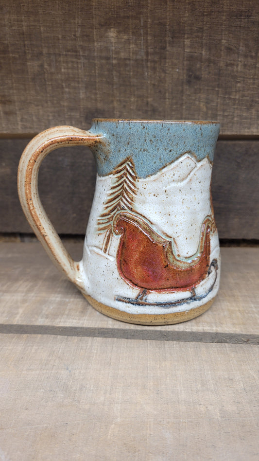 One Horse Open Sleigh Mug #2 15oz