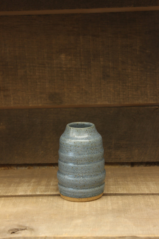 Small Speckled Blue Bubble Vase