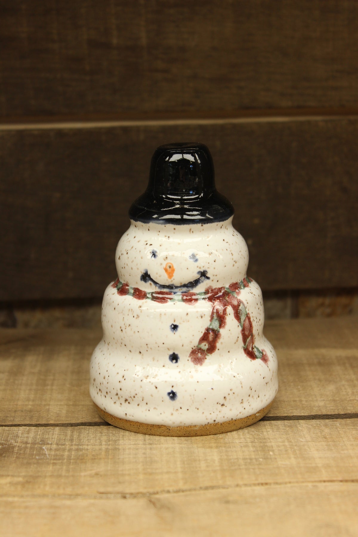 Wheelthrown Hollow Snowman