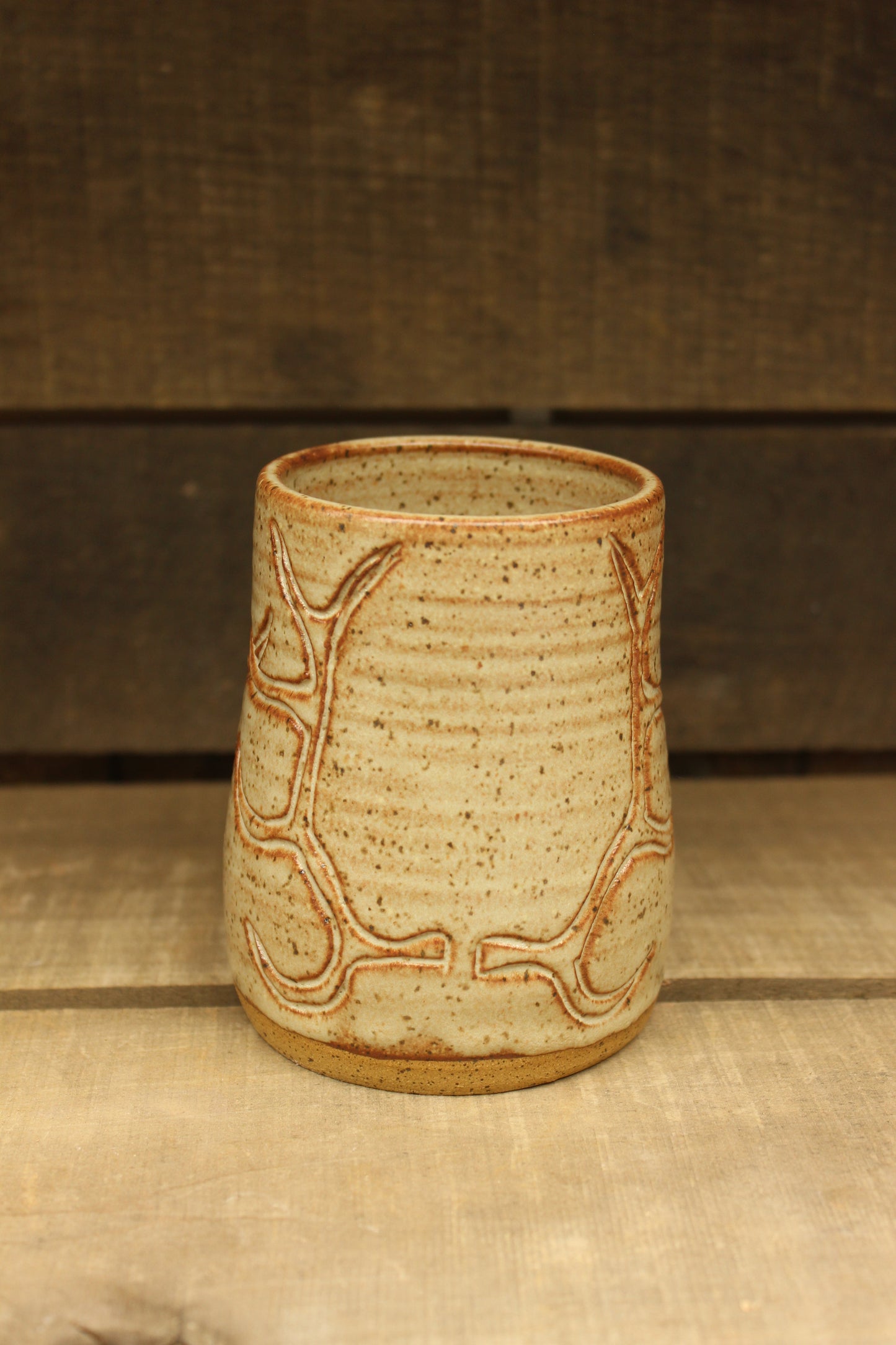Chai Elk Antler Mountain Thrown Tumbler 14oz