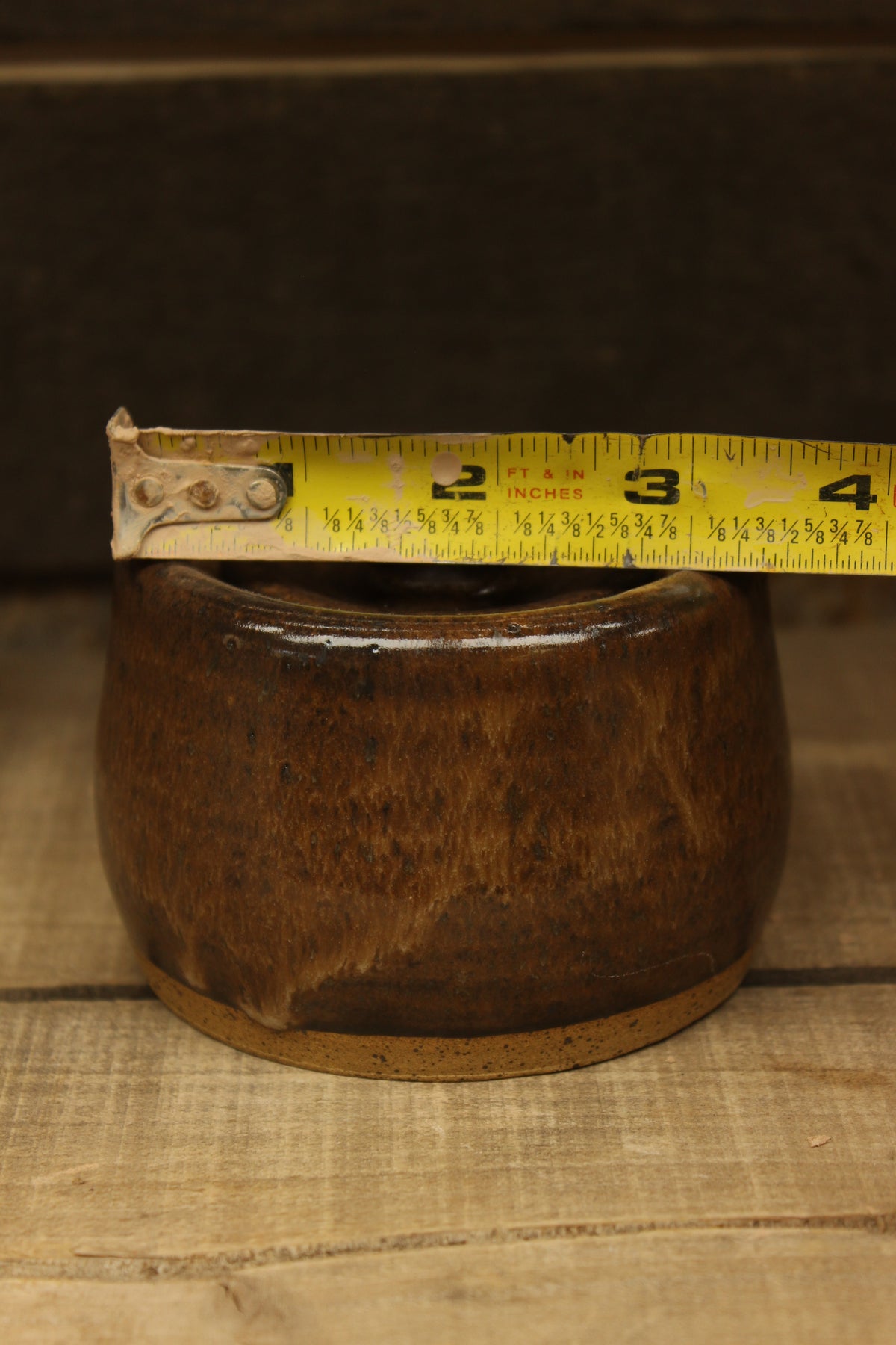 Cacao Wheelthrown Salt Cellar