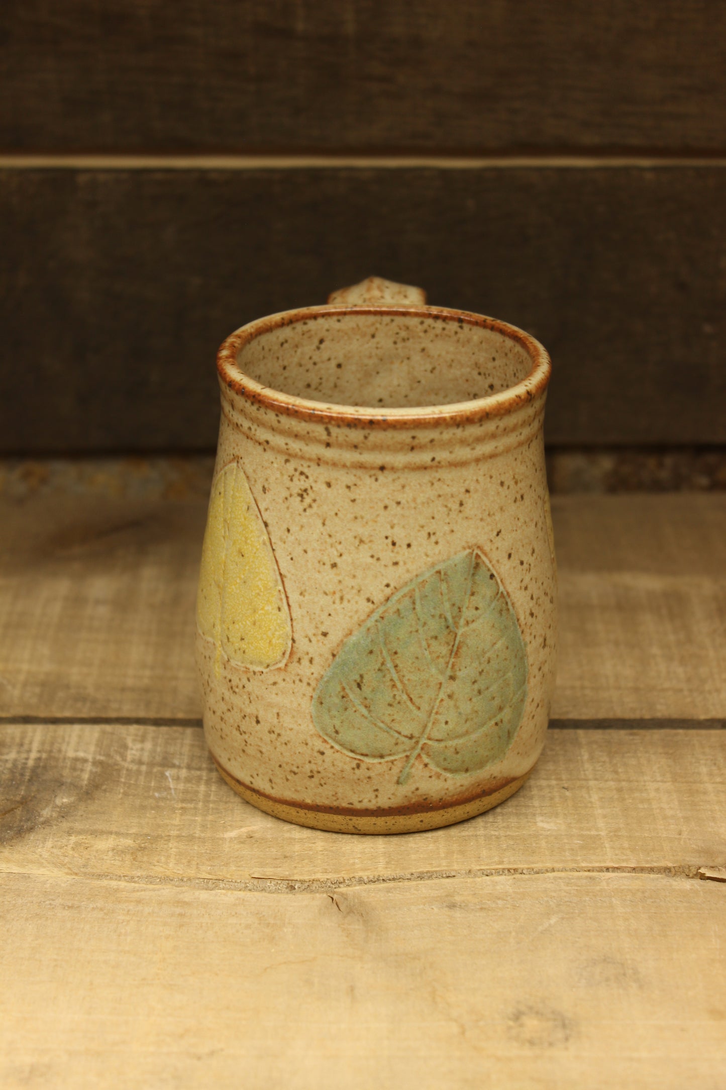 Mountain Thrown Aspen Leaves Mug 14oz