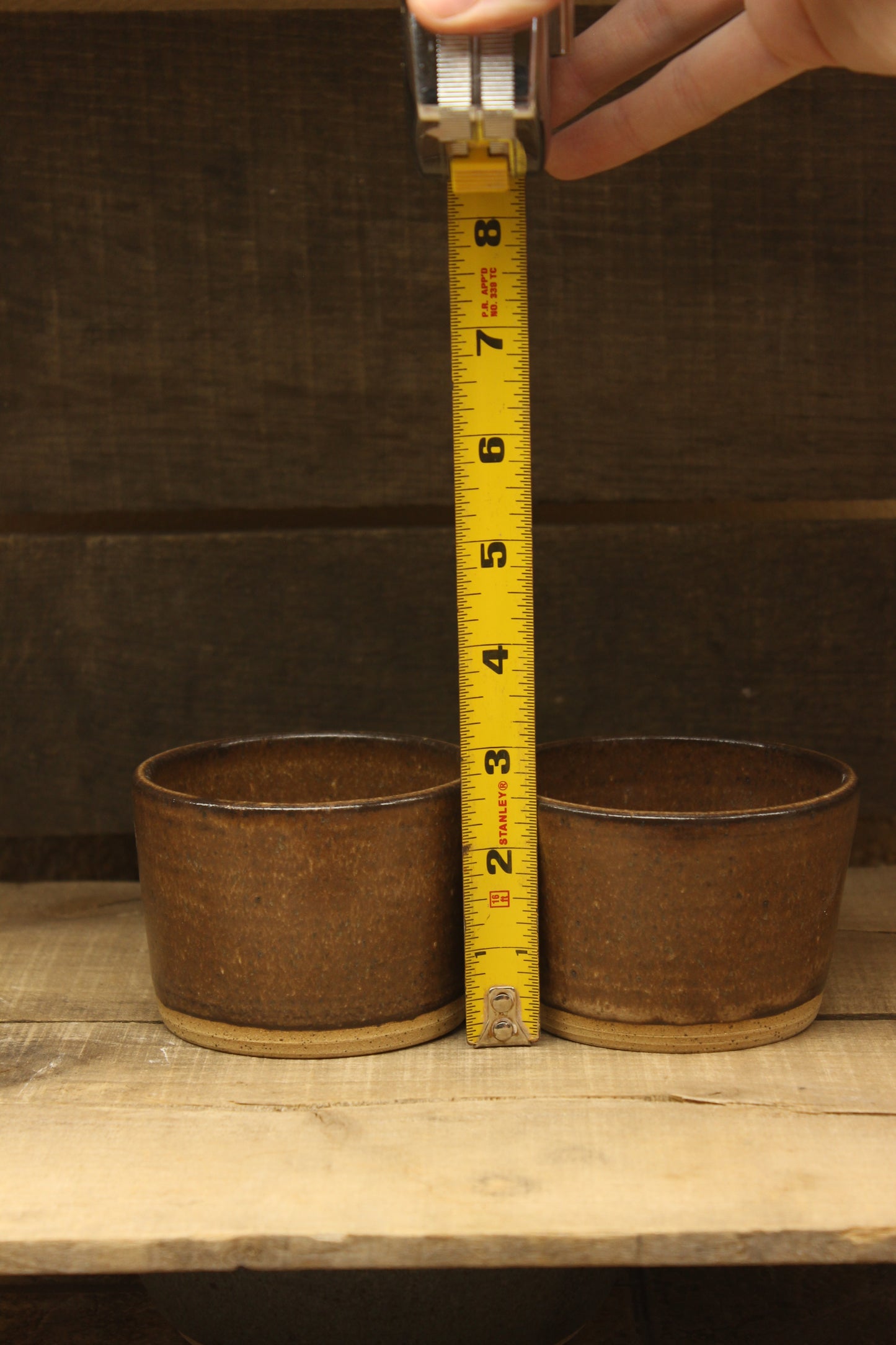 Set of 2 Cacao Wheelthrown Ramekins