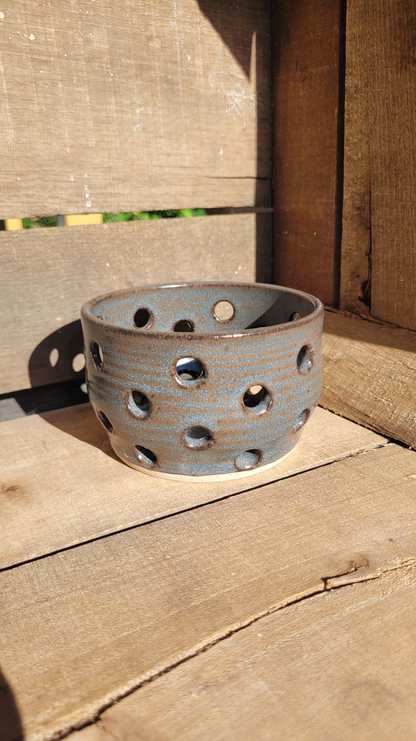 Rustic Blue Berry Bowl