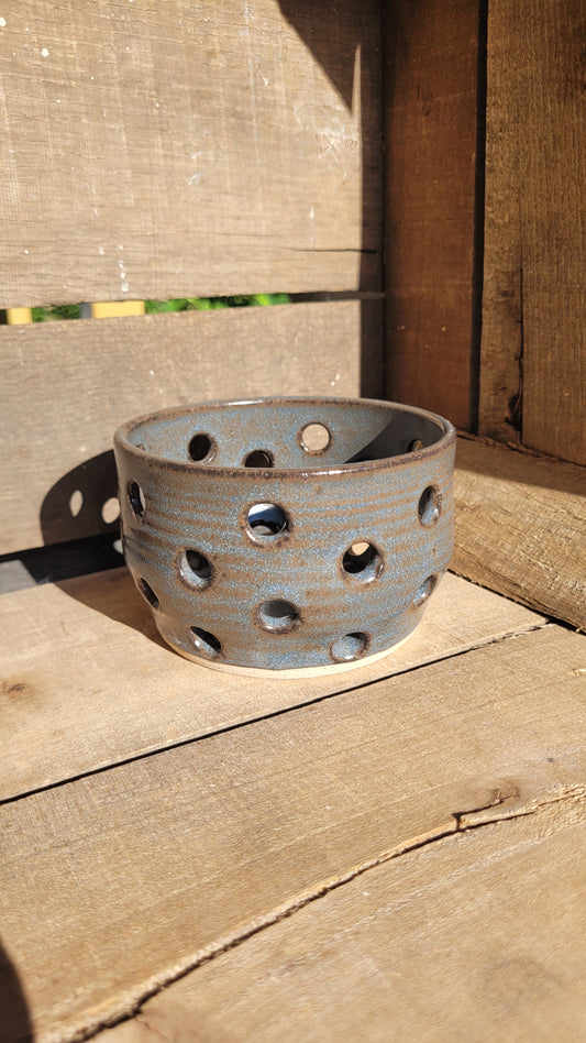 Rustic Blue Berry Bowl