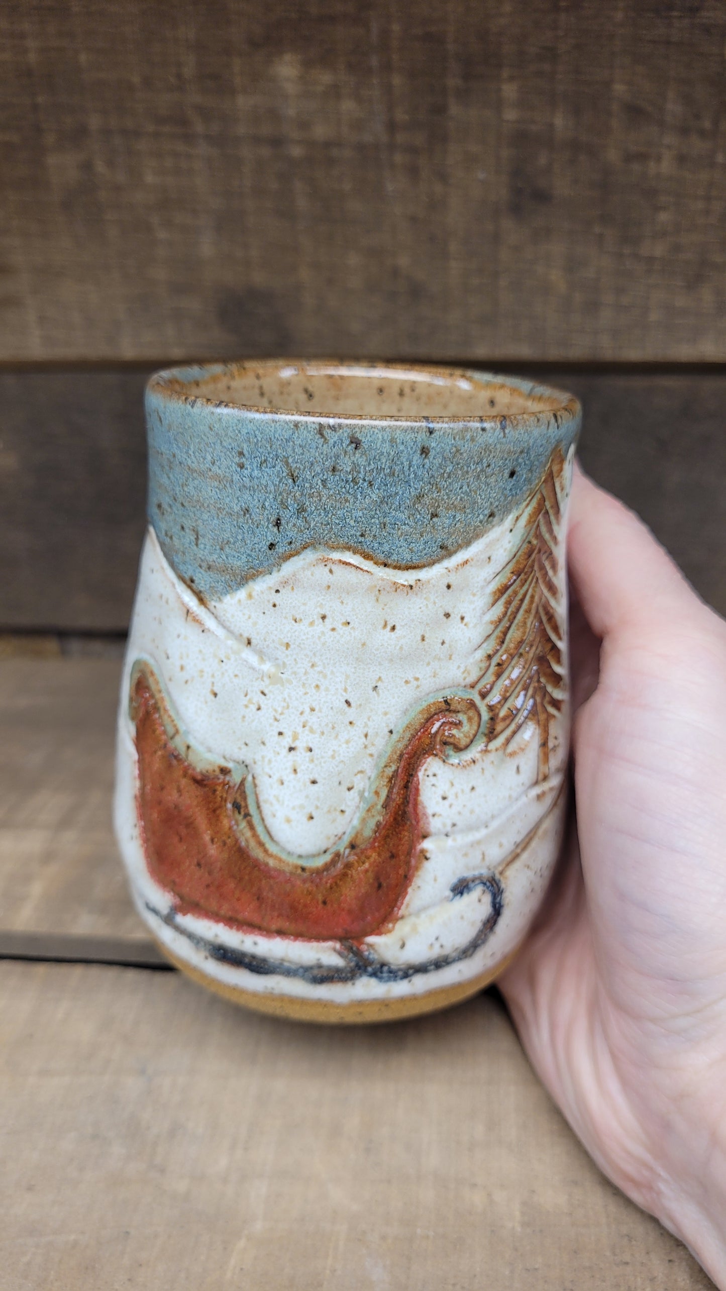 One Horse Open Sleigh Tumbler 13oz