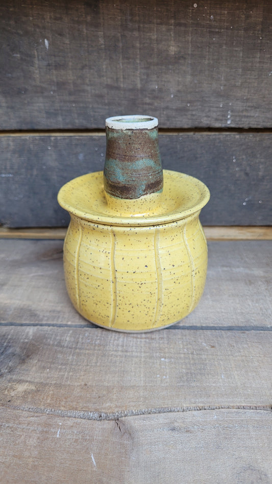 Yellow Speckled Pumpkin Jar 12oz