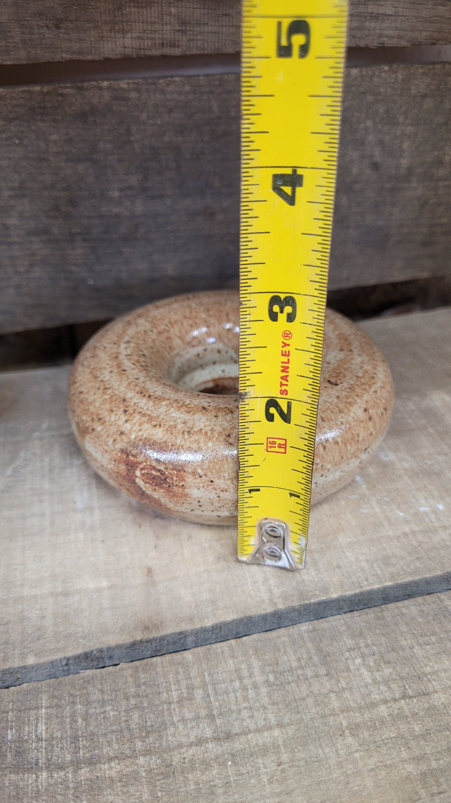 Wheelthrown Hollow Bagel