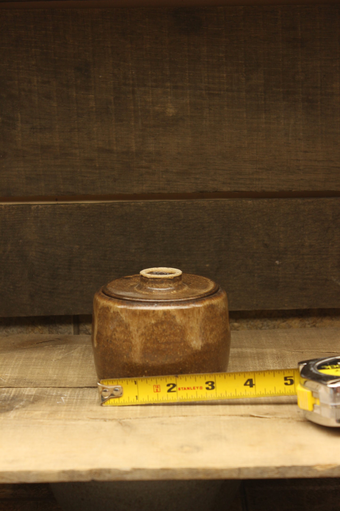 Cacao Wheelthrown Salt Cellar