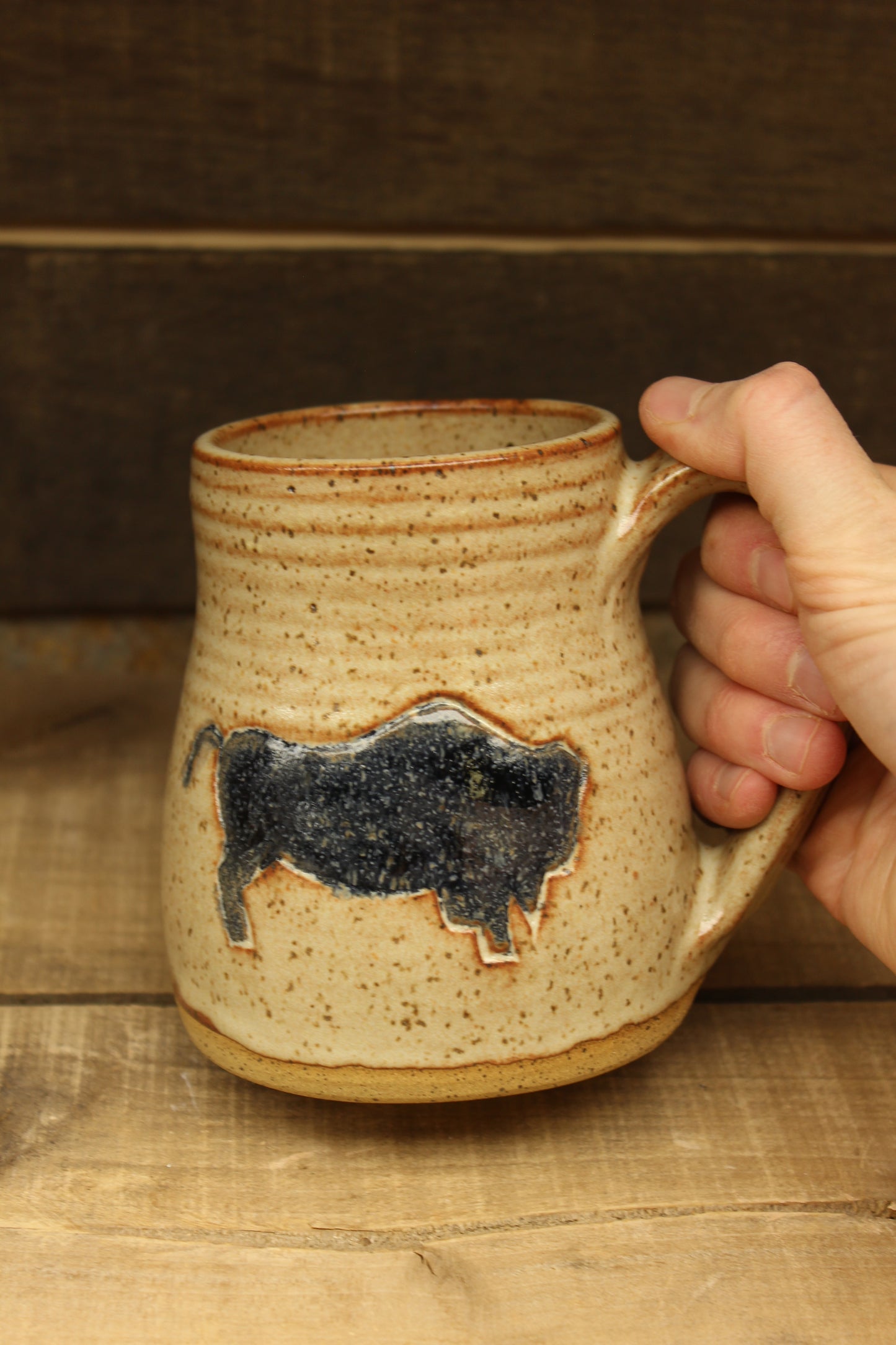 Chai and Black Bison Mug *2nd 16oz
