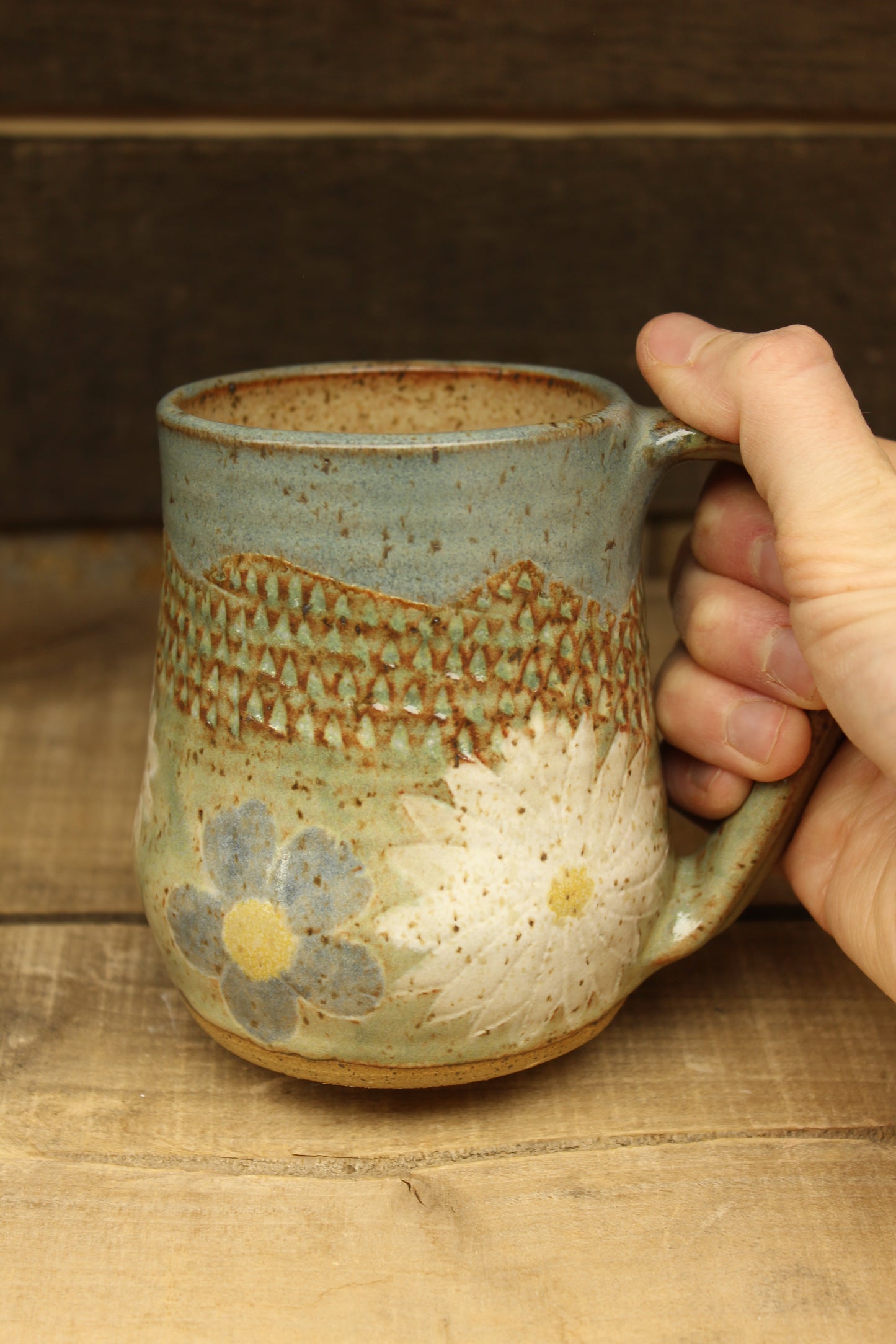 Mountain Thrown Daisy Susan Mountain Mug #1 14oz