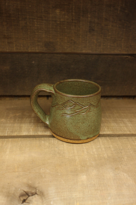 Green Mini Mountain Mug 9oz