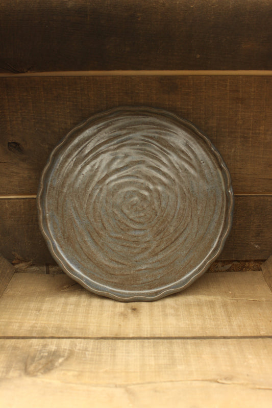 Acai Wavy Fluted Serving Plate