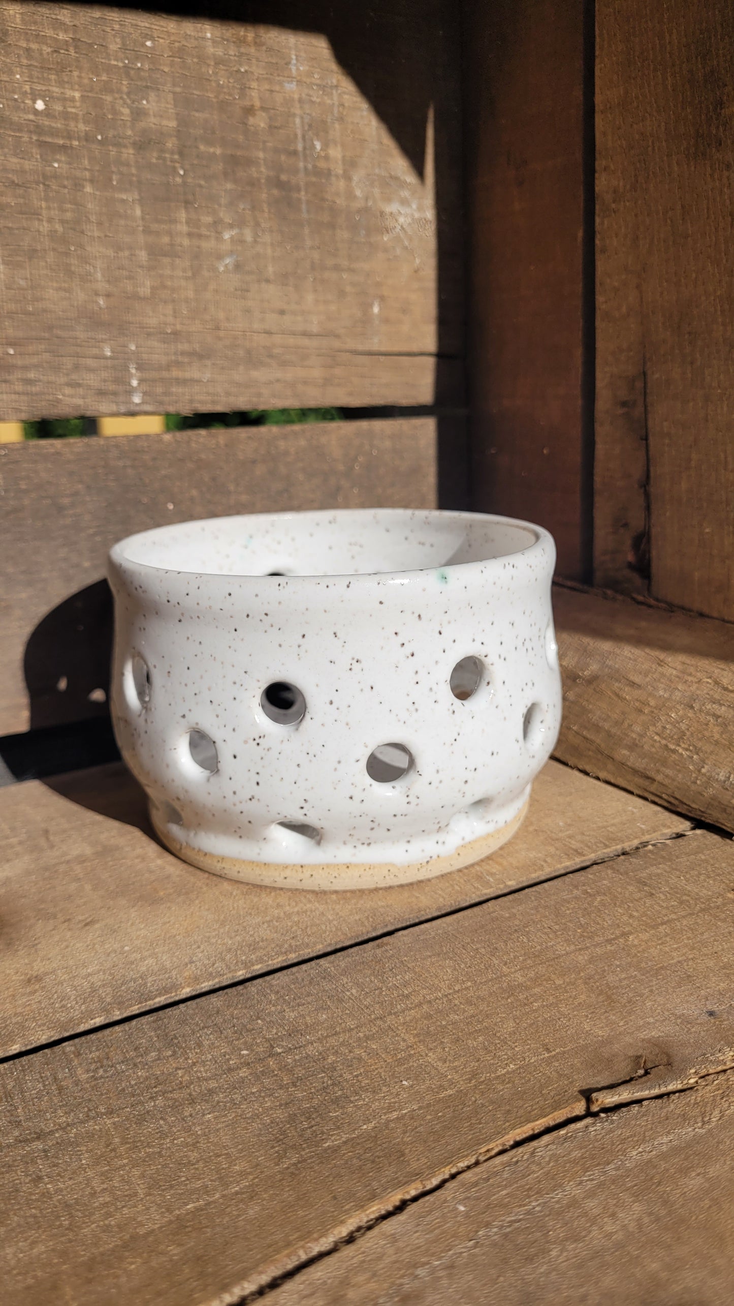 White Speckled Berry Bowl