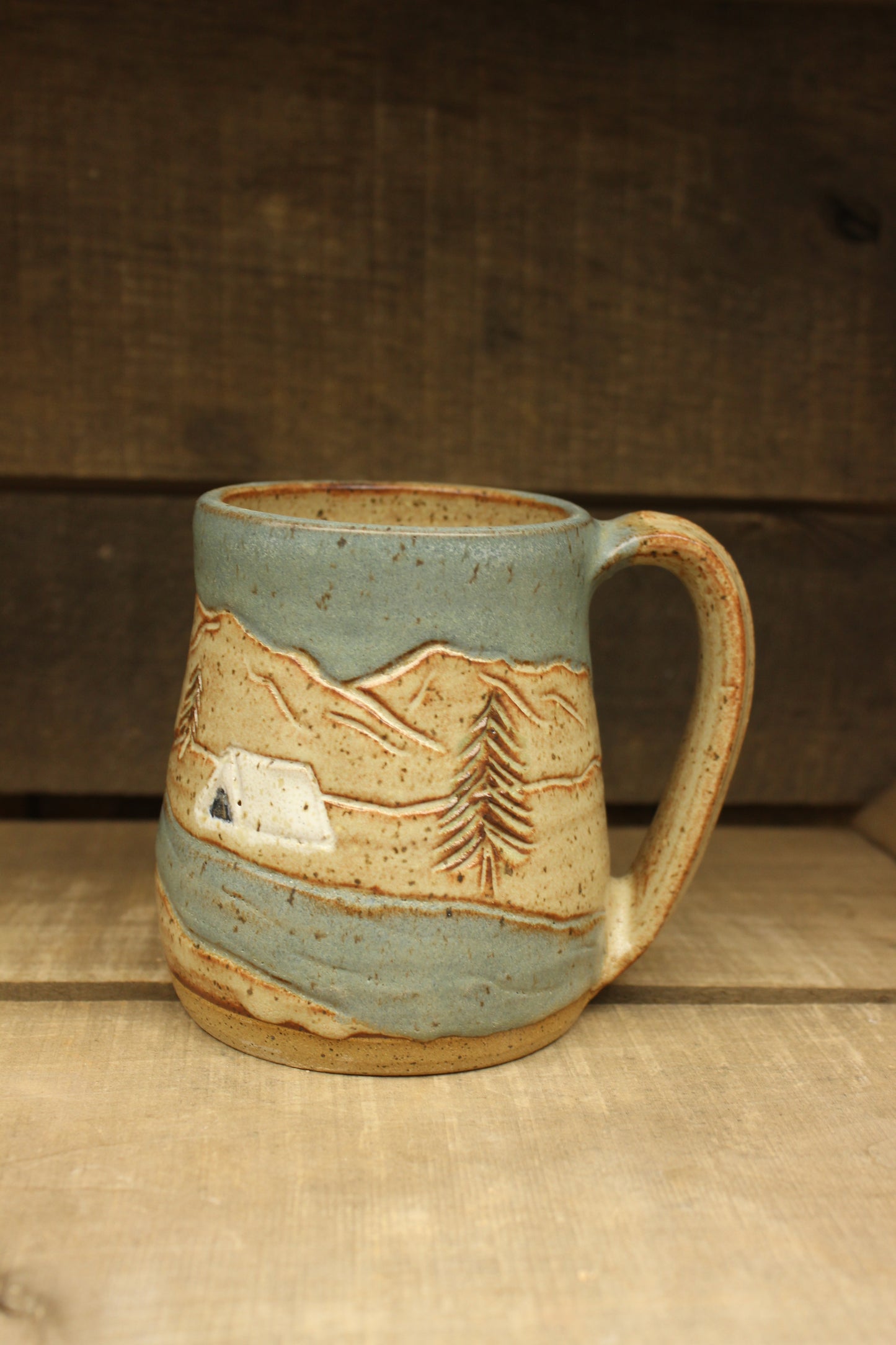Hot Springs and Camping Mountain Mug 15oz