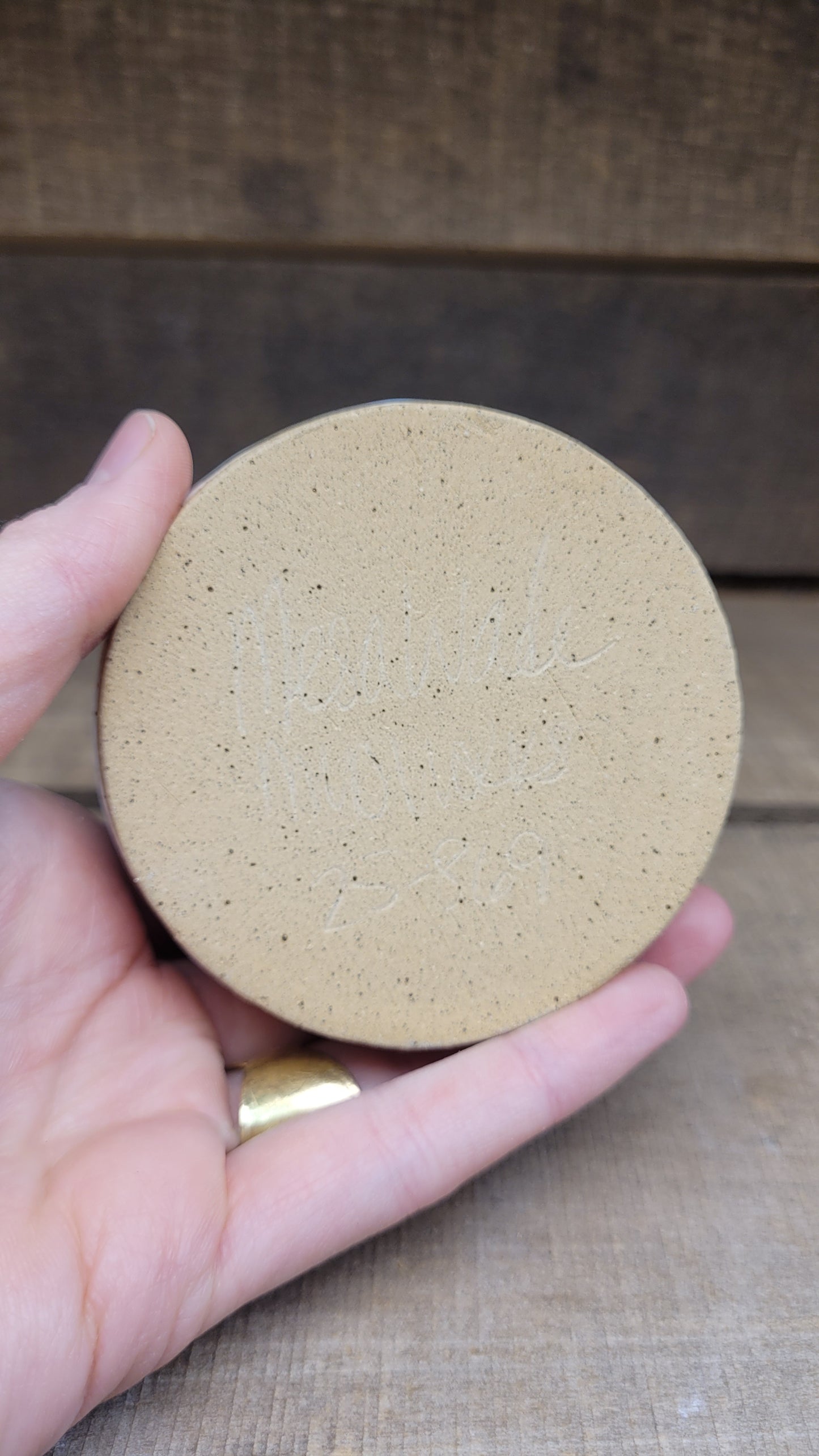 Wheelthrown Hollow Snowman #1